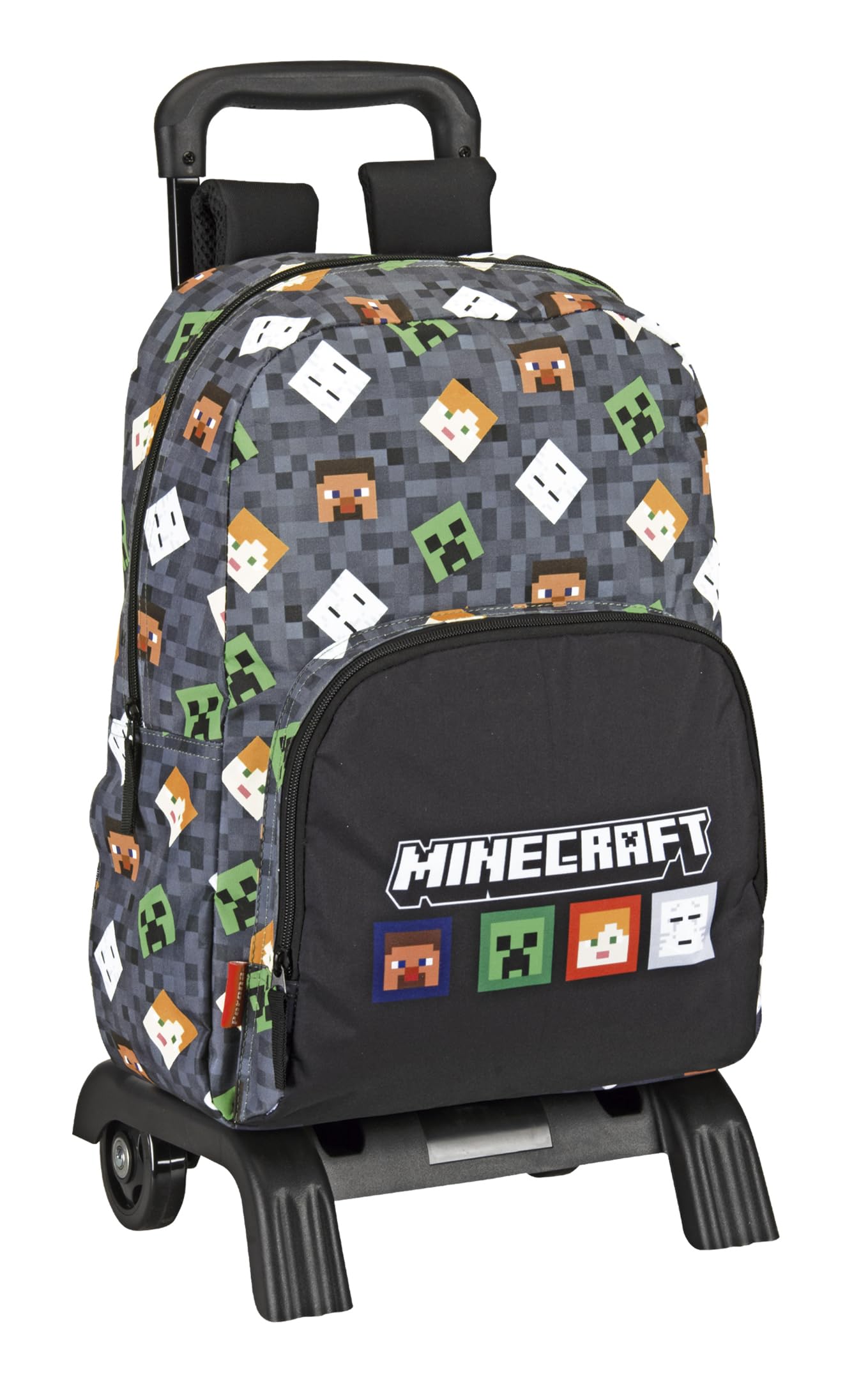 PERONA BAGS Mochila Junior Portaordenador con Trolley Minecraft TNT Perona 59064