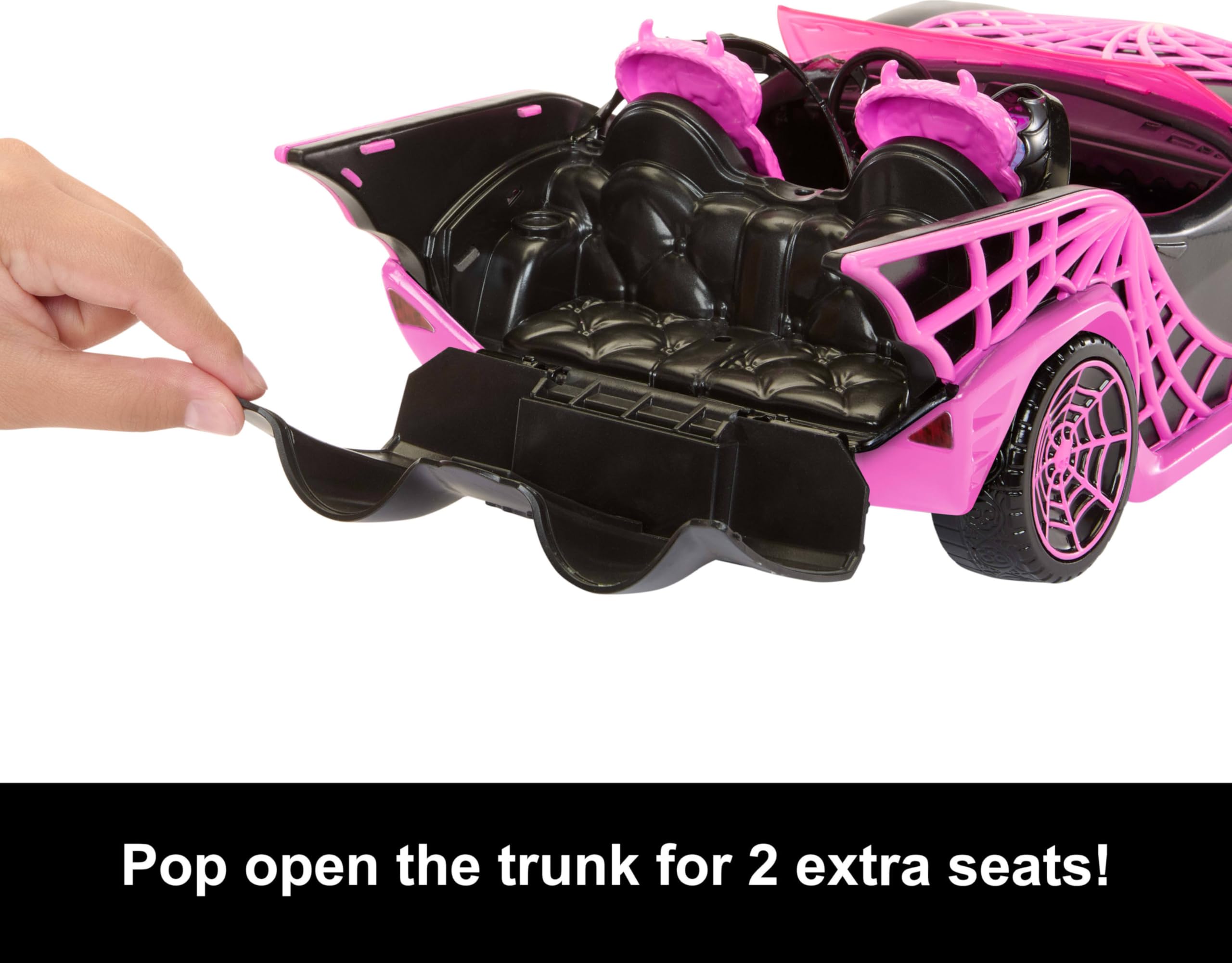 Monster High Eeekend Getaway zestaw do zabawy z lalkami Draculaura i Clawdeen Wilk, pojazd i 20+ akcesoria