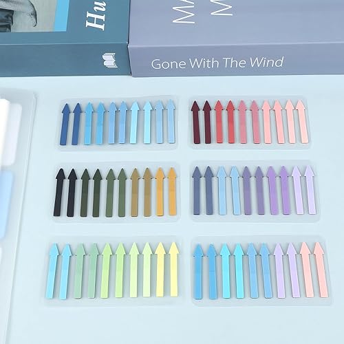 Miniatura 3 de 1200 pestañas adhesivas de colores reutilizables, banderas de flecha transparentes para anotar libros, marcadores de página translúcidos, pestaña de