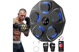 Interactive Mounted Boxing Workout Machine with Boxing Gloves