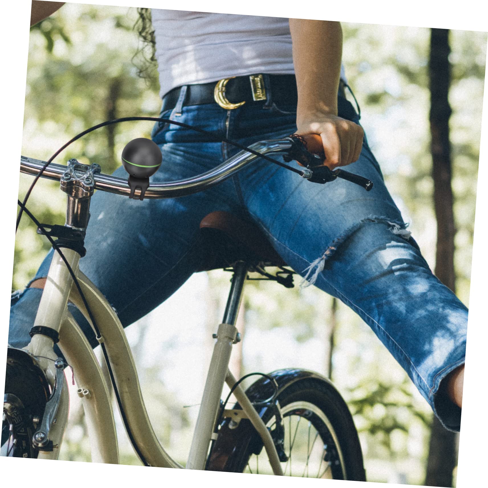 BESPORTBLE 4 Pièces Sonnette de vélo électronique sonnettes de vélo Enfant Scooter pour klaxon de électronique électronique étanche PC Black