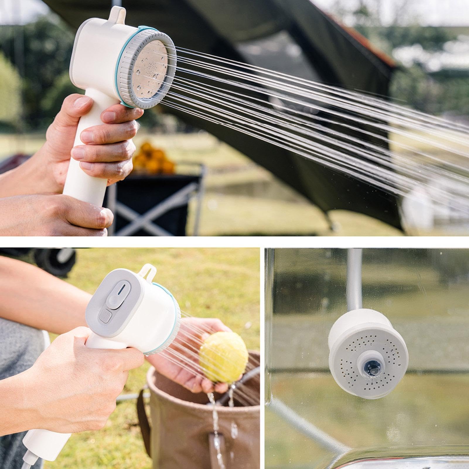 Doccia da Campeggio 2 Modalità Spray Bagno Elettrico Da Esterno Con | Doccia A Mano Ricaricabile Per Camper, Escursionismo, Campeggio, Spiaggia, Zaino In Spalla, Viaggio