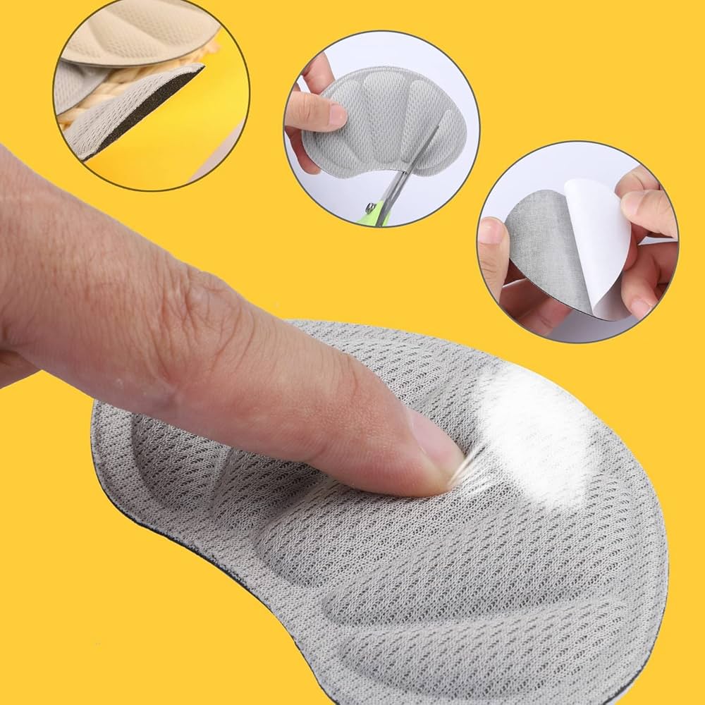6 Paires De Protège-Talons Auto-Adhésifs - Réduit Les Frottements Et Ampoules
