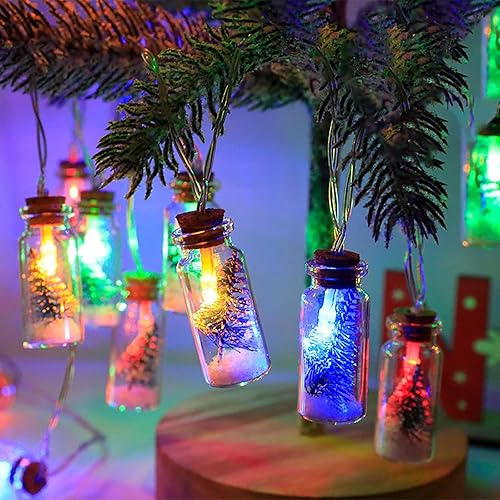 Guirnalda de luces LED de alambre plateado de 9.84 pies, cadena de luces de Navidad para árbol de Navidad, luces decorativas para jardín,