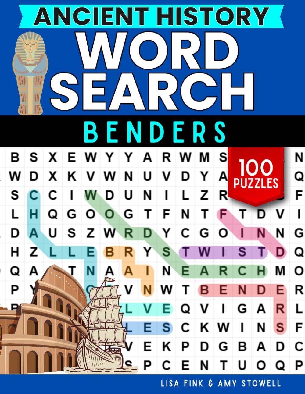 Ancient History Word Benders Word Search Puzzles, 100 Word Find Games, Word Seek Puzzle Book: Ancient History Fun For Kids, Teens, Adults and Senior ... 8-100 (Word Search Word Benders Puzzle Book)