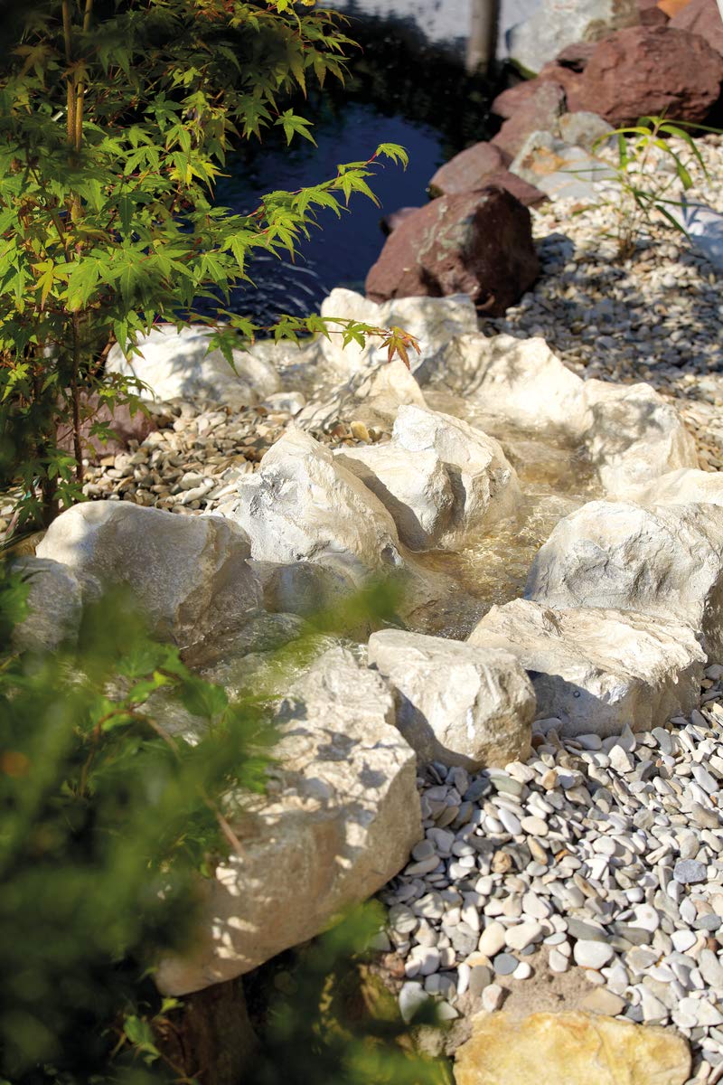 Oase 50413 Bachlaufelement Sand Gerade - Teich Bachlauf, Sandsteinoptik