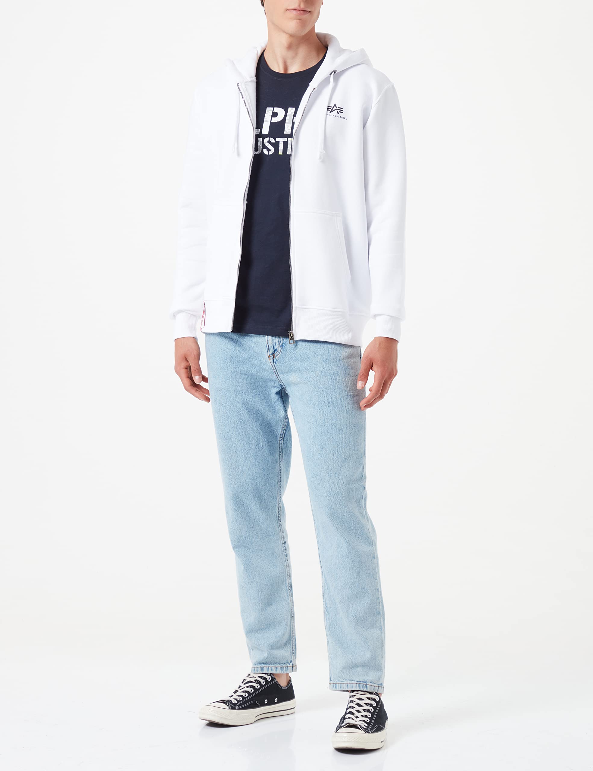 Alpha Industries Herren Alpha Industries Basic Zip Sl Hoodie für Herren Kapuzenpullover (1er Pack)