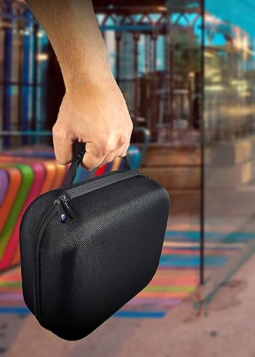 Vista 6 de Casematix Gaming Headset Case compatible con PS5 Pulse 3D auriculares inalámbricos Platino Playstation auriculares inalámbricos para PS4 dongle