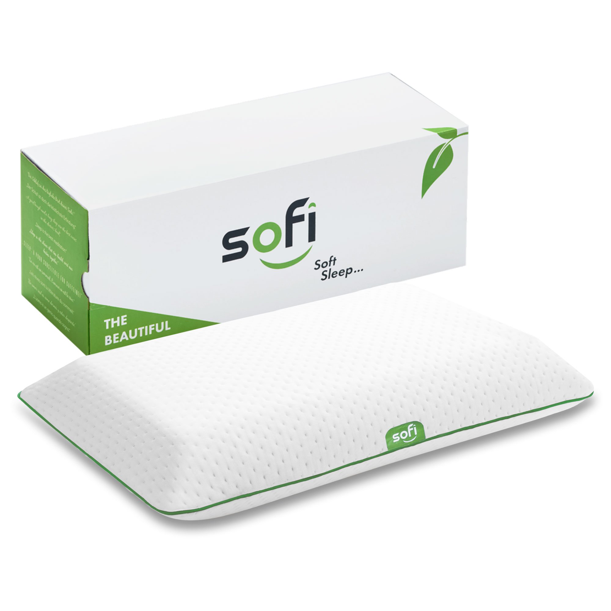 sofi Memory Foam pillow For Back Sleepers – Orthopedic Neck Support Pillow – Aloe Vera Pillow Case – Dimensions: 60cm x 40cm x 12cm