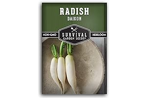 Daikon Survival Garden White Radish Seeds for Planting