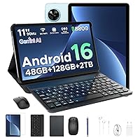 Luzglo P11 Android 16 Tablet 11 Pollici, 48GB RAM+128GB ROM (2TB TF)
