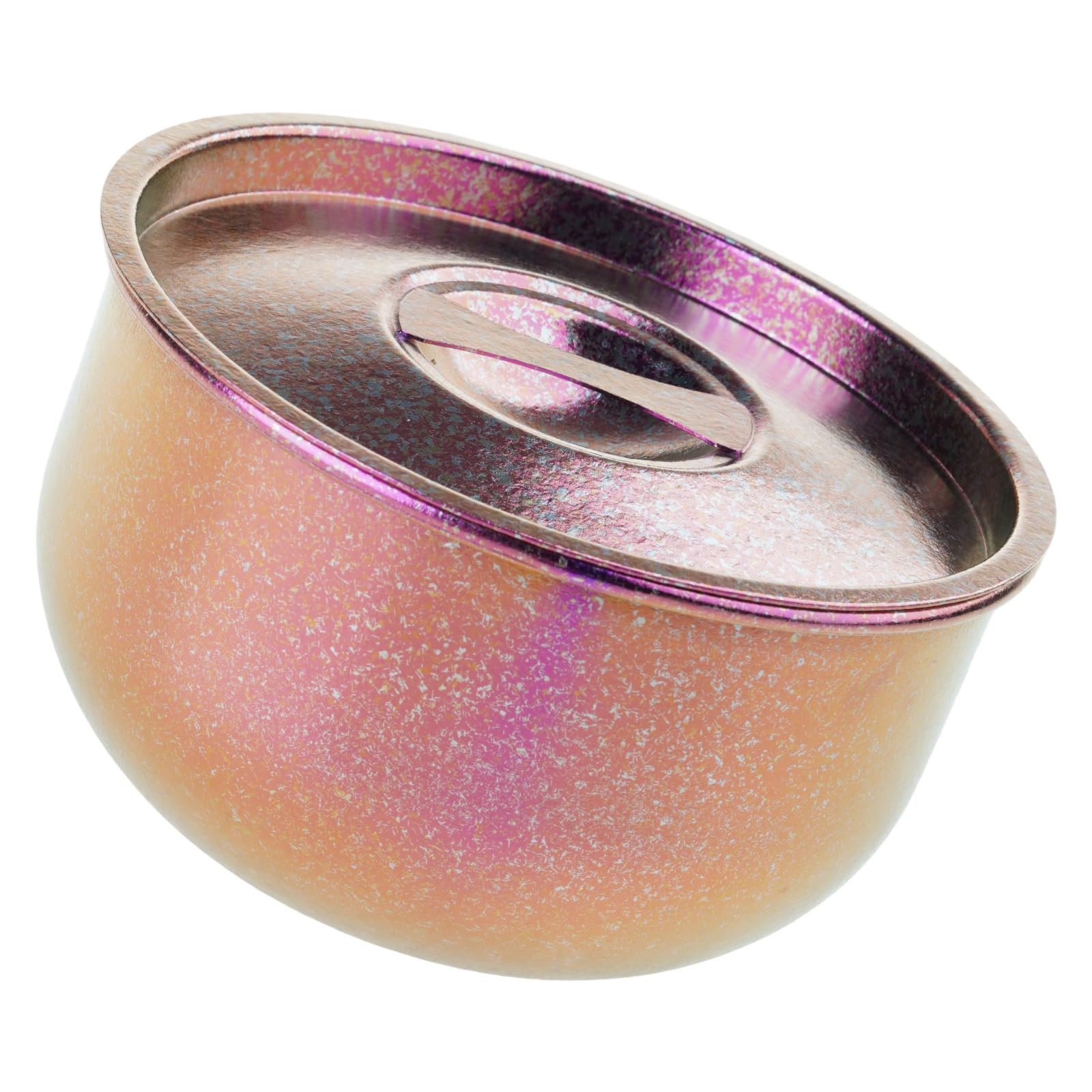 APGLSXY Leak Proof Metal 600ml Bowl Portable Designs Lunch Container with Lid for Daily Use and Adventure Sturdy Metal Cookware for Outdoors