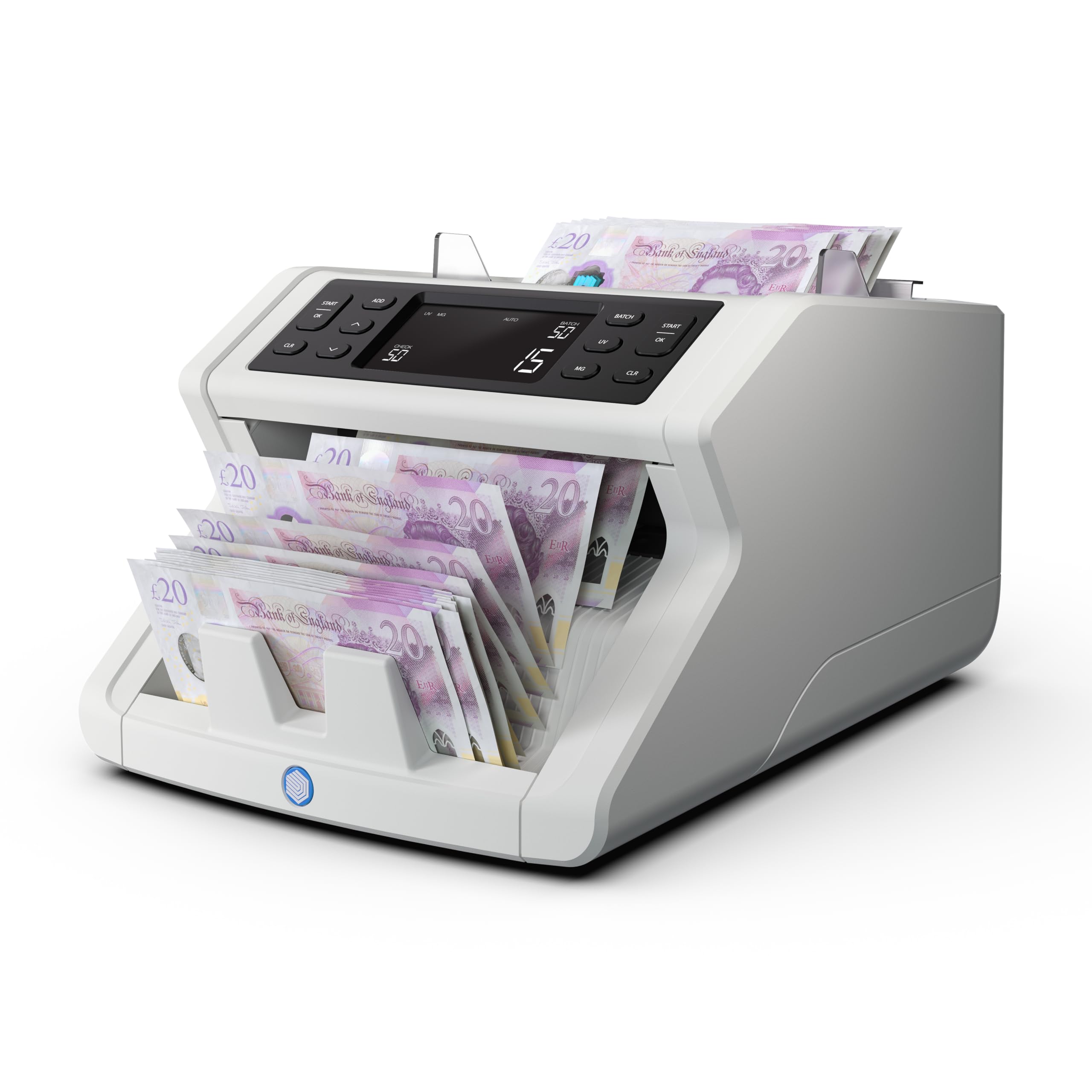 Safescan 2250 compteuse de billets qui compte les billets triés - Compteur de billets avec détection de faux billets sur 3 points - Machine à compter les billets triés de toutes les devises