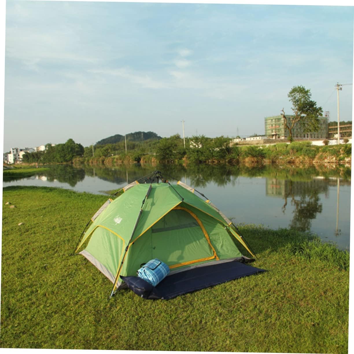 VANZACK Wear Resistant Portable Sleeping Pad Camping Mat with Ergonomic Design Compact Lightweight for Hiking Picnic Outdoor Use