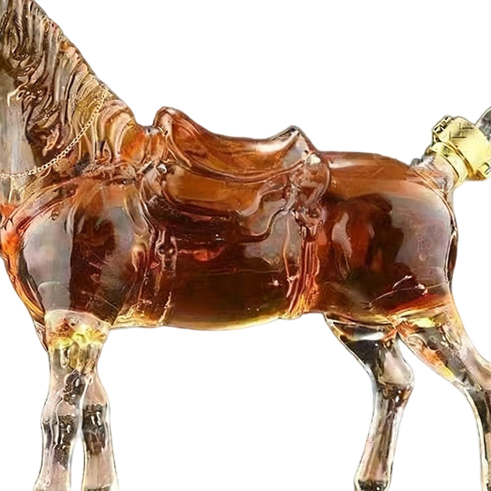 Dispenser per whisky a forma di cavallo, bottiglia di a forma di cavallo, dispenser personalizzato per liquori, contenitore trasparente per vino, decanter per cocktail bar, bevande
