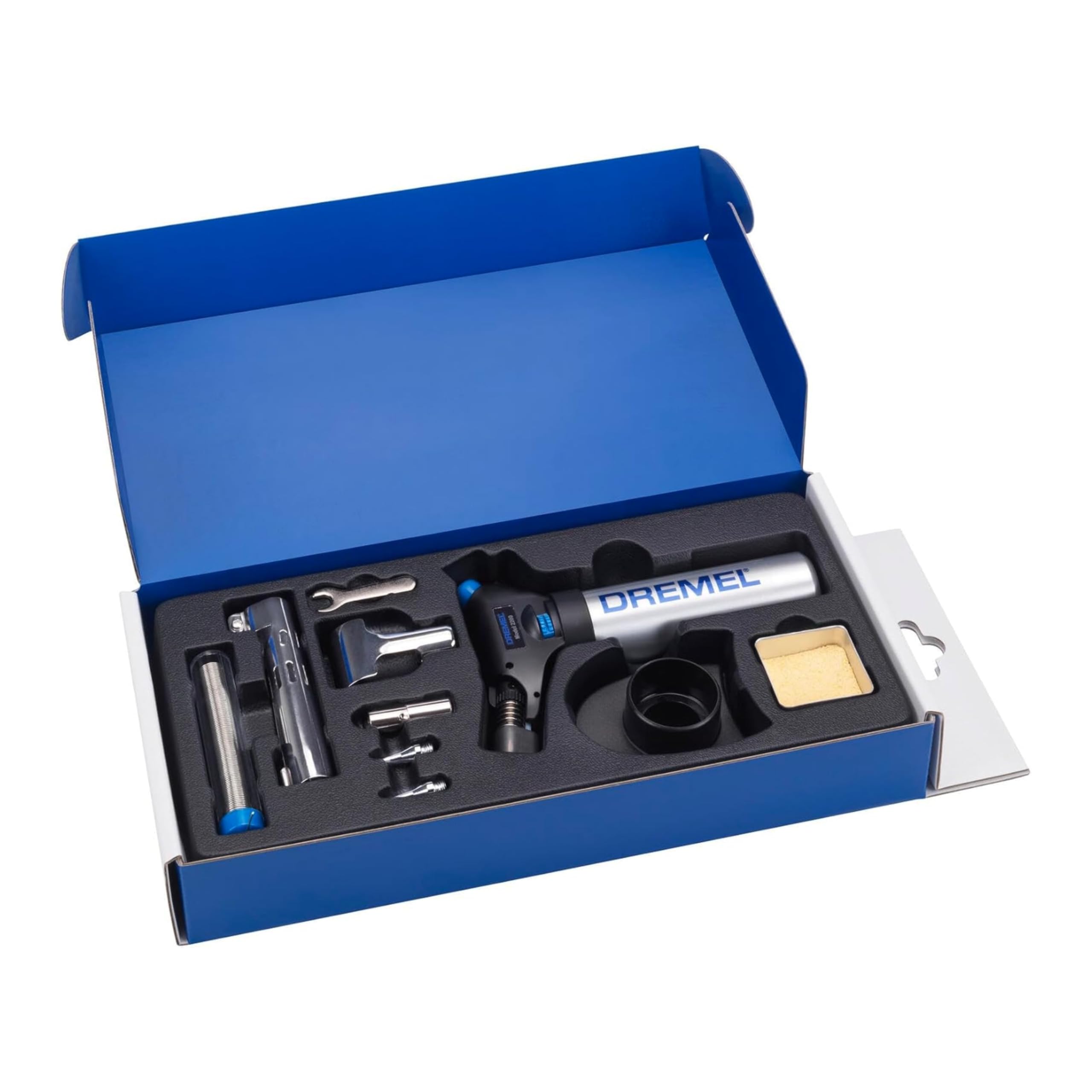 Dremel 2200 VersaFlame Multifunktionaler Butangas-Brenner - Butangas-Lötlampe, Gasbrenner und Löt-Set (mit 5 Zubehören zum Löten, Schrumpfen, Schweißen, Flambieren)