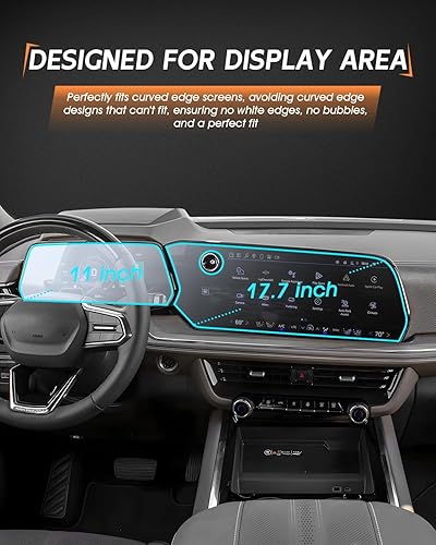 Vista 173 de CDEFG Cristal templado para Chevrolet Silverado/GMC Sierra 2025, pantalla táctil de 13.4 pulgadas, accesorios para Chevy Silverado/Sierra 1500