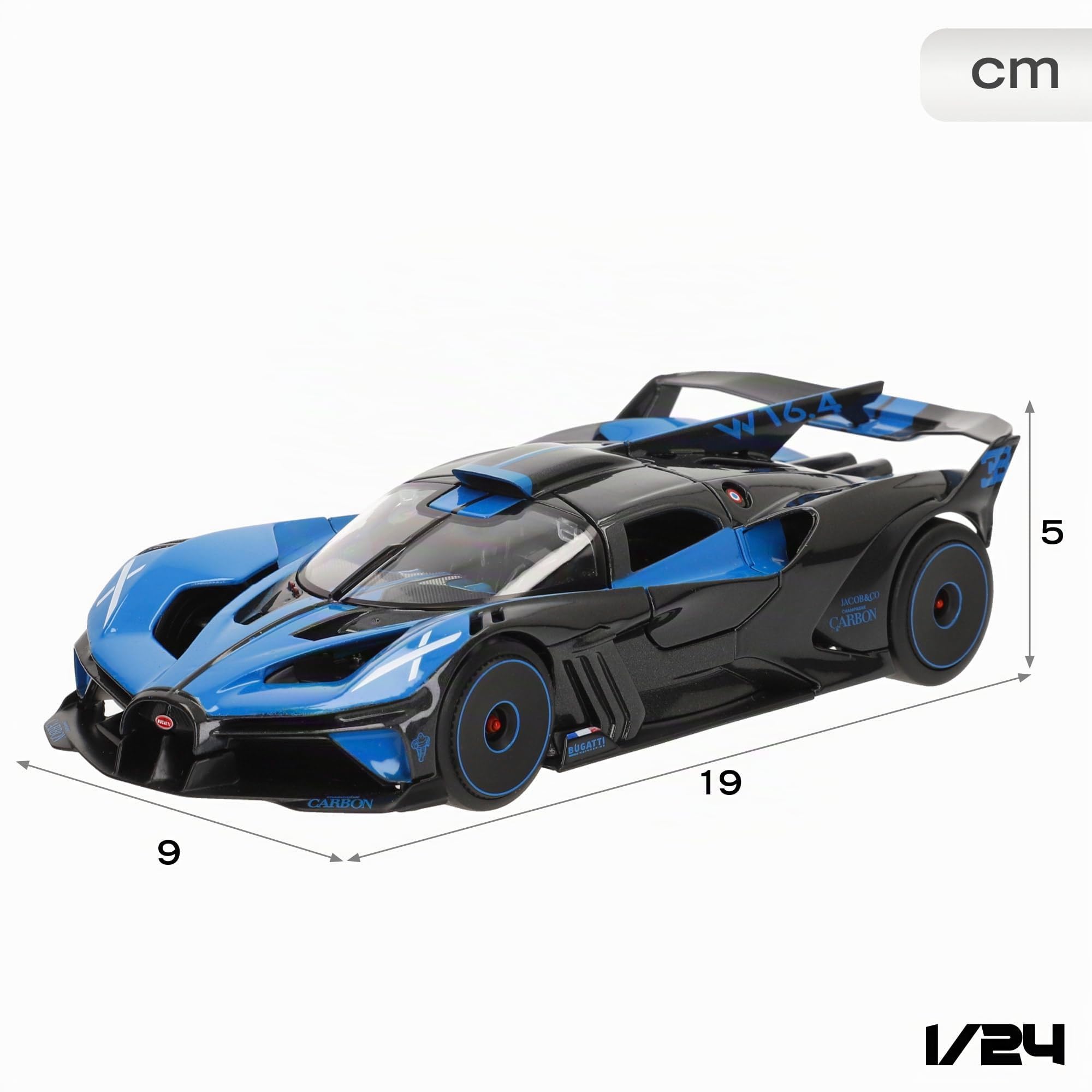 Maisto - Bugatti Bolide, blu e nera - Scala 1:24