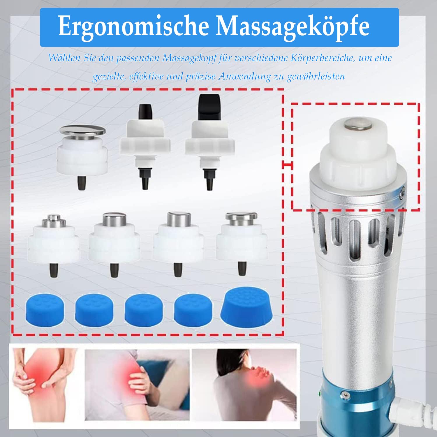 ESWT Stoßwellentherapie Gerät 2026 Verbessertes Erektile Dysfunktion Extrakorporales Fokussiertes Stoßwellentherapiegerät Muskel Percussion Massagegeraet ElektromagnetischesMassage Physiotherapiegerät