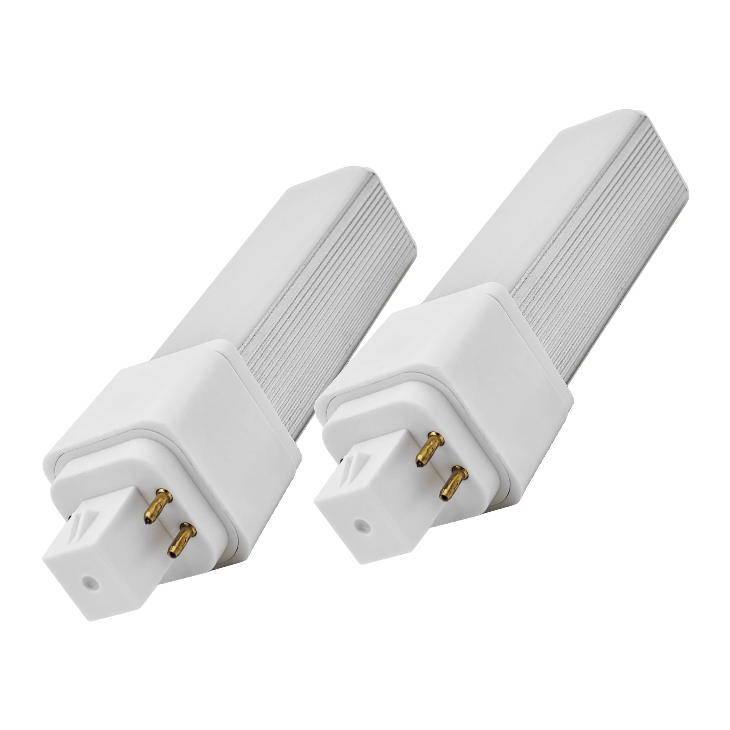 QLEE 6w Natural Daylight G24q 4 Pin LED Light Equal 13 Watt CFL Light Bulbs PL-C Retrofit Compact Fluorescent Lamp G24q-2 Gx24q-3 660 Lm 314° Free Rotation Recessed G24q Green Bulb 2 Pack