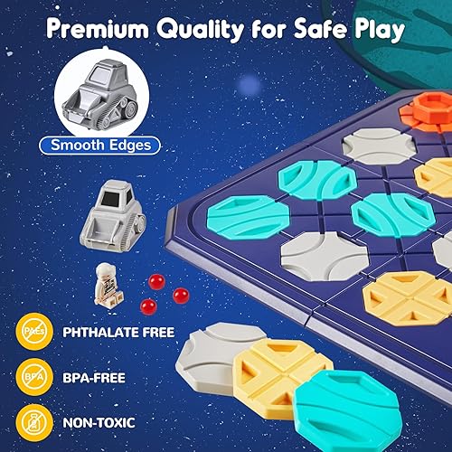 Miniatura 6 de SGILE Juego de 16 piezas de rompecabezas de construcción de carreteras para niños de 3 a 10 años, juego de rompecabezas lógico STEM para niños