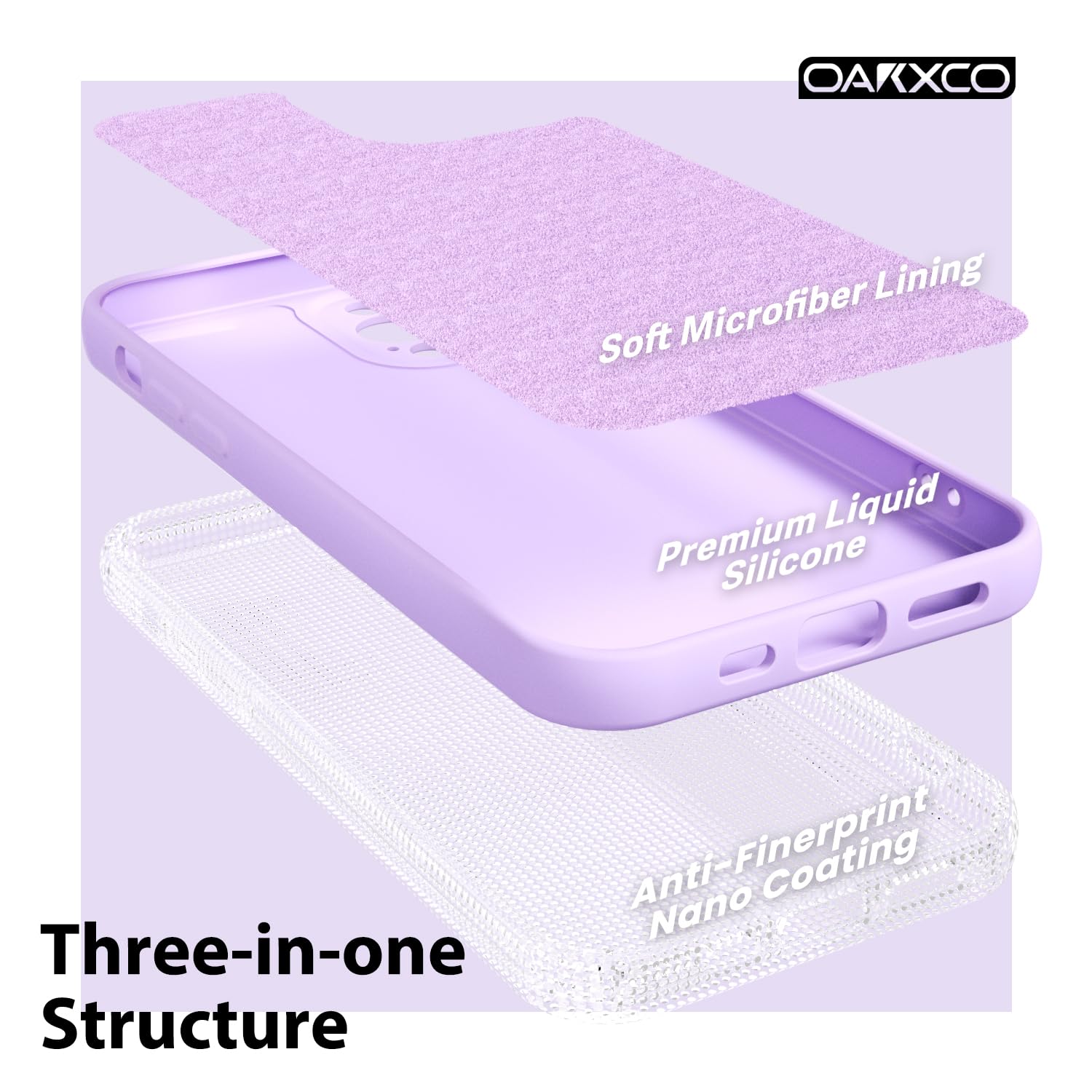 oakxco for iPhone 16 Pro Max Case Liquid Silicone, Soft Rubber Gel Elegant Aesthetic Basic Simple Cover, Cute Thin Slim TPU Matte Solid Color Plain Smooth Case for Women Girl, Light Pink — view 447