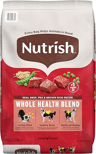 Nutrish Dry Dog Food, Real Beef, Pea & Brown Rice