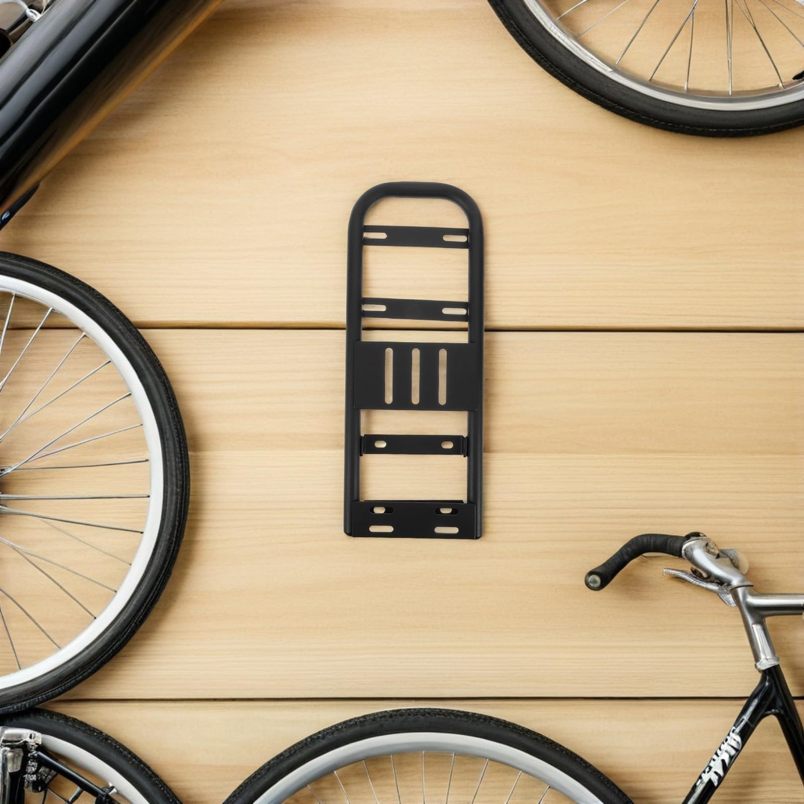 Porte-Bagages en Fer Arrière Noir pour Vélo Électrique Support Allongé | Structure Stable, Usage Voyage et Trajets Quotidiens, Compatibilité Large Ebike