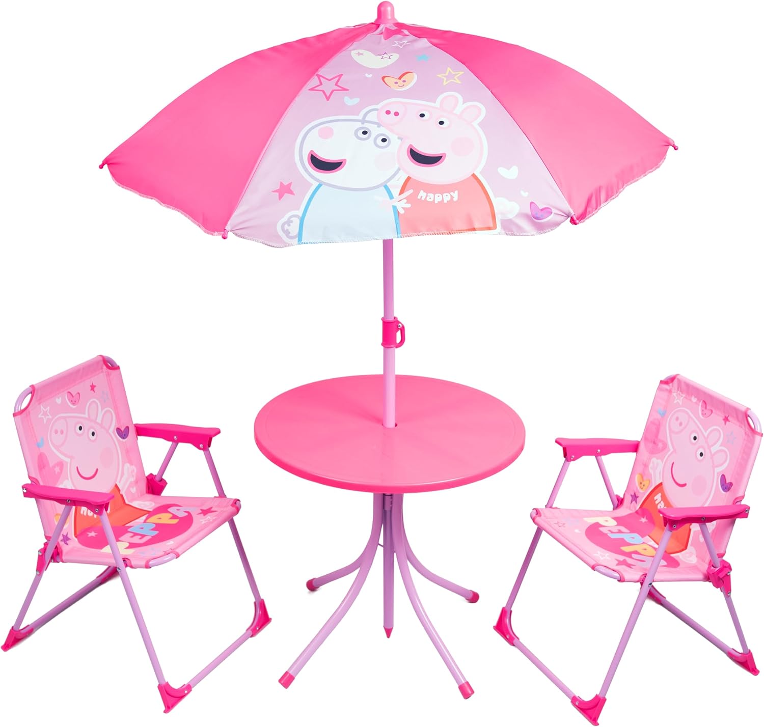 Relsy Peppa Pig Patio Set Kid's Garden Furniture With Table, 2 x Chairs
