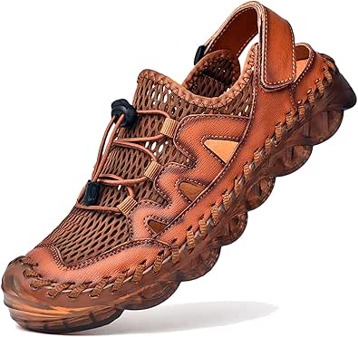 Sandales Homme Cuir Pour Randonnée Confortables Et Respirantes