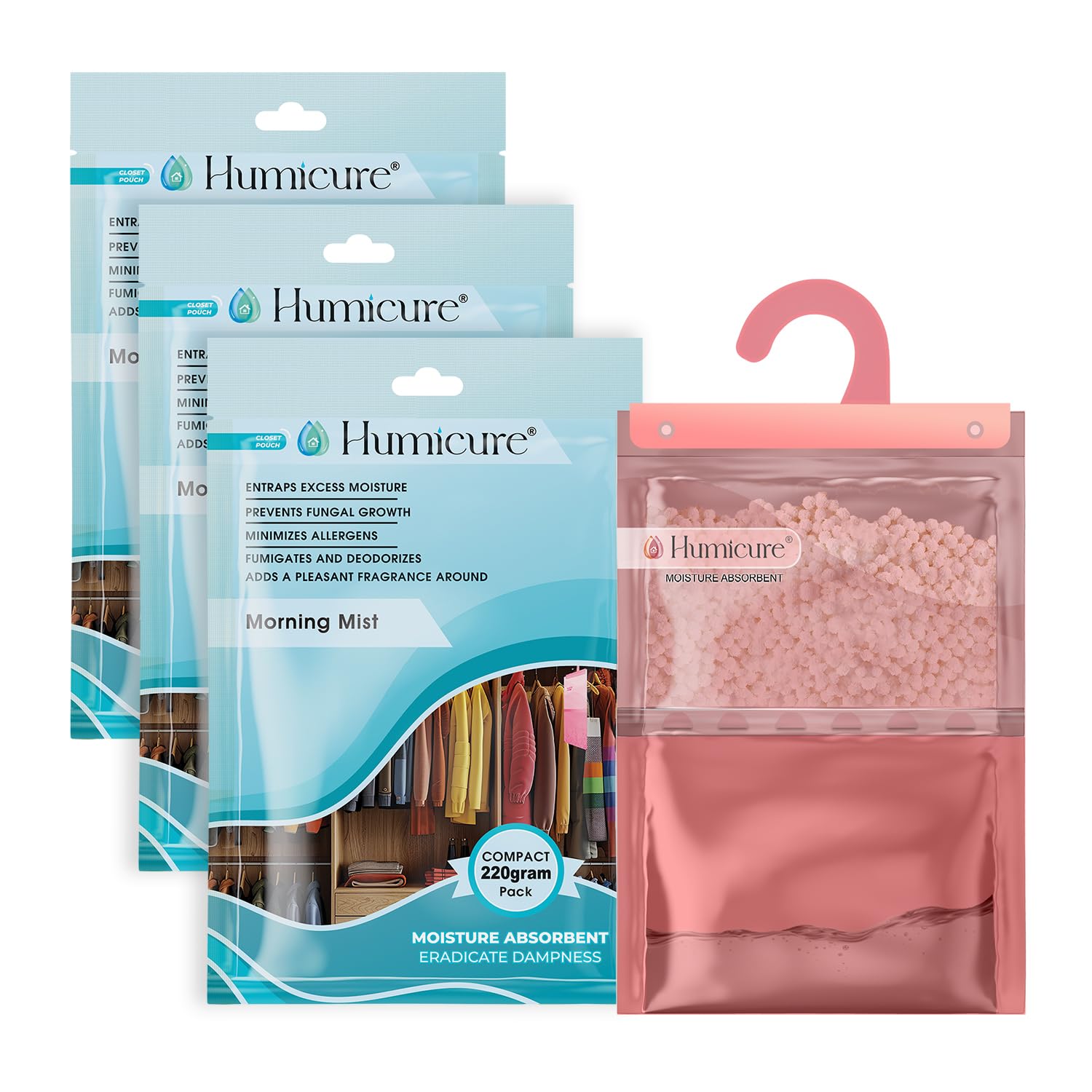 Moisture Absorber Dehumidifier - Fresh Fragrance Packs -21 Moisture Absorber Dehumidifier - Fresh Fragrance Packs -21
