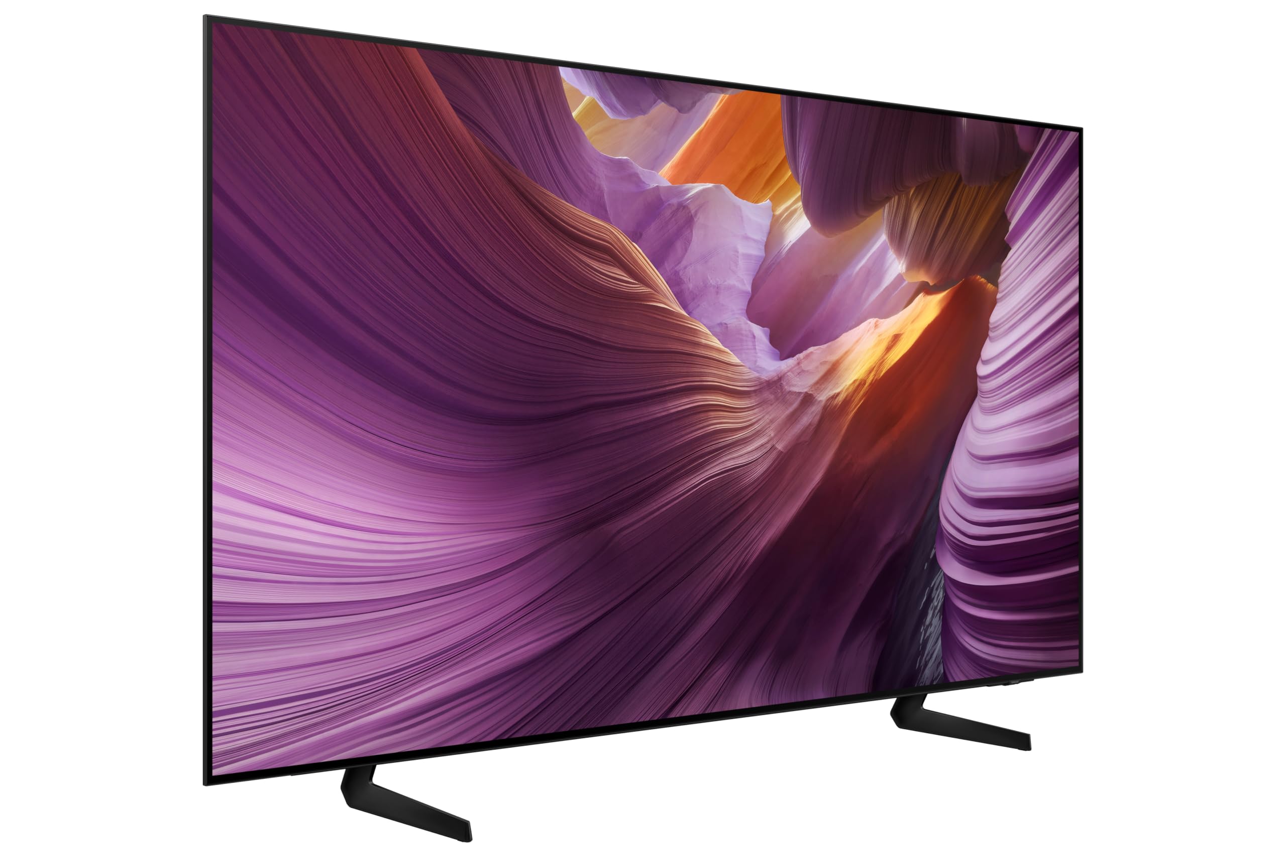 Samsung TV AI 55 Pouces OLED S85F 2025 4K Smart TV, Processeur NQ4 AI Gen2, WiFi, Airplay, HDR, Q-Symphony, OTS Lite, Gaming Hub, Bixby, Knox Security, Suivez Le Sport et Les Matchs de Football en 4K