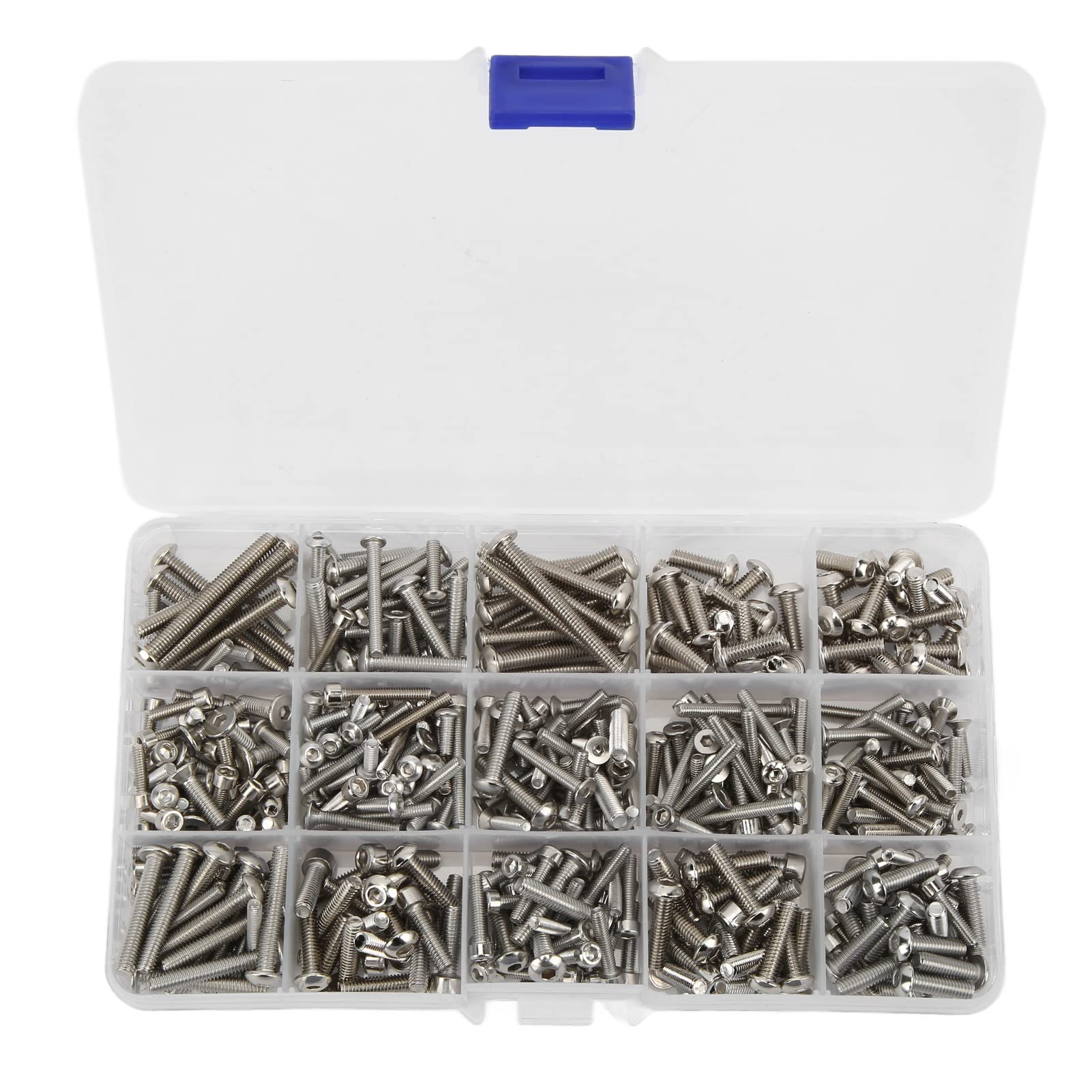 Kit di viti per auto RC in acciaio inossidabile 451 pezzi Confezione di viti di aggiornamento per 1/5 Truck 6S 8S Viti di manutenzione resistenti alla ruggine ad alta durezza