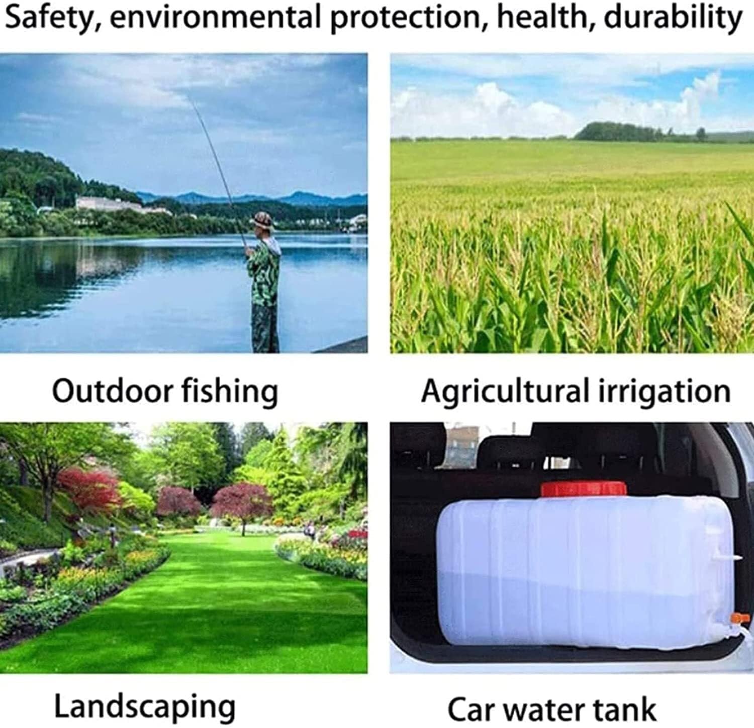 Serbatoio d'Acqua Plastica Portatile Domestico Campeggio All'aperto, Emergenza for Uragani Escursionismo