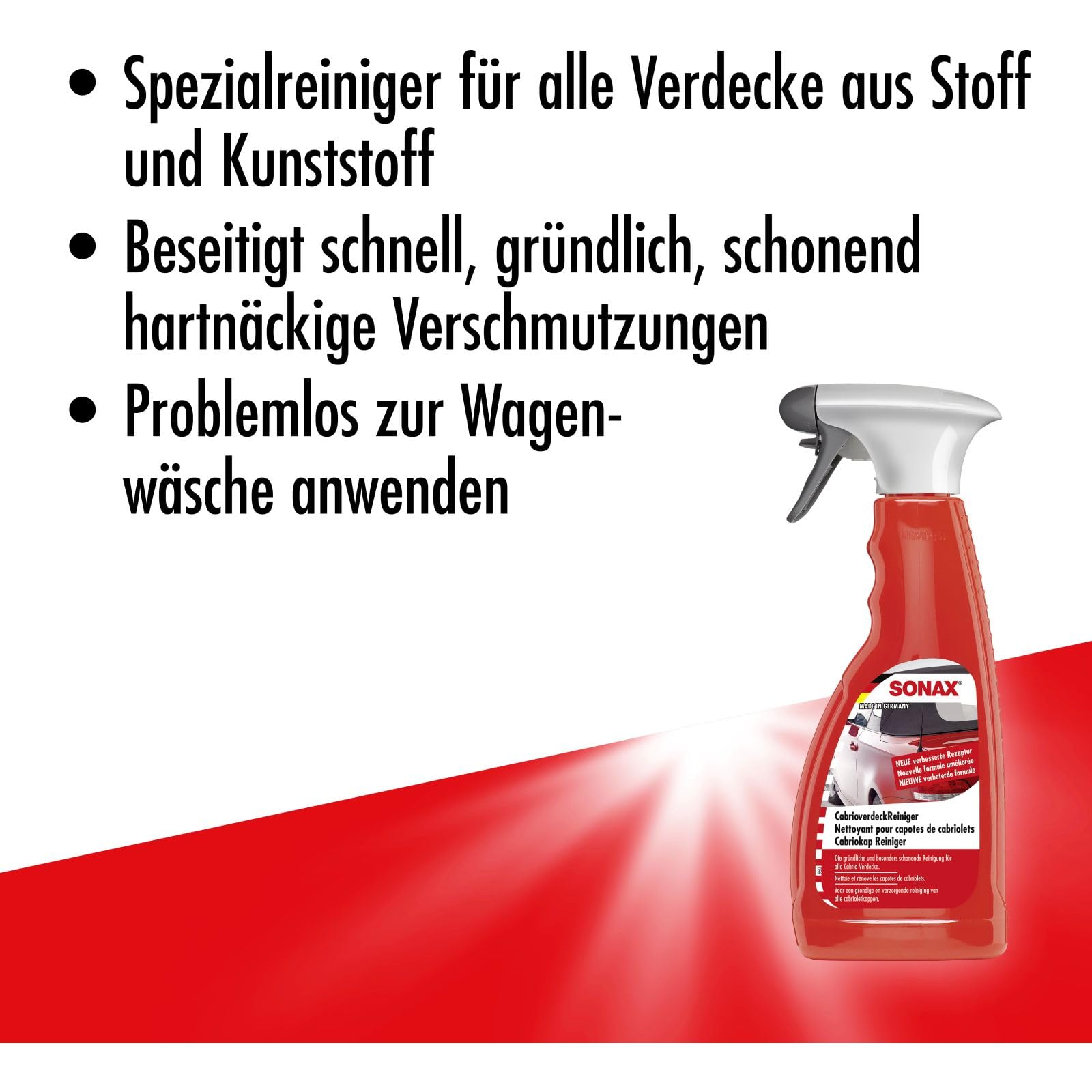 Sonax 03092000 - Detergente per capote cabriolet (500 ml)