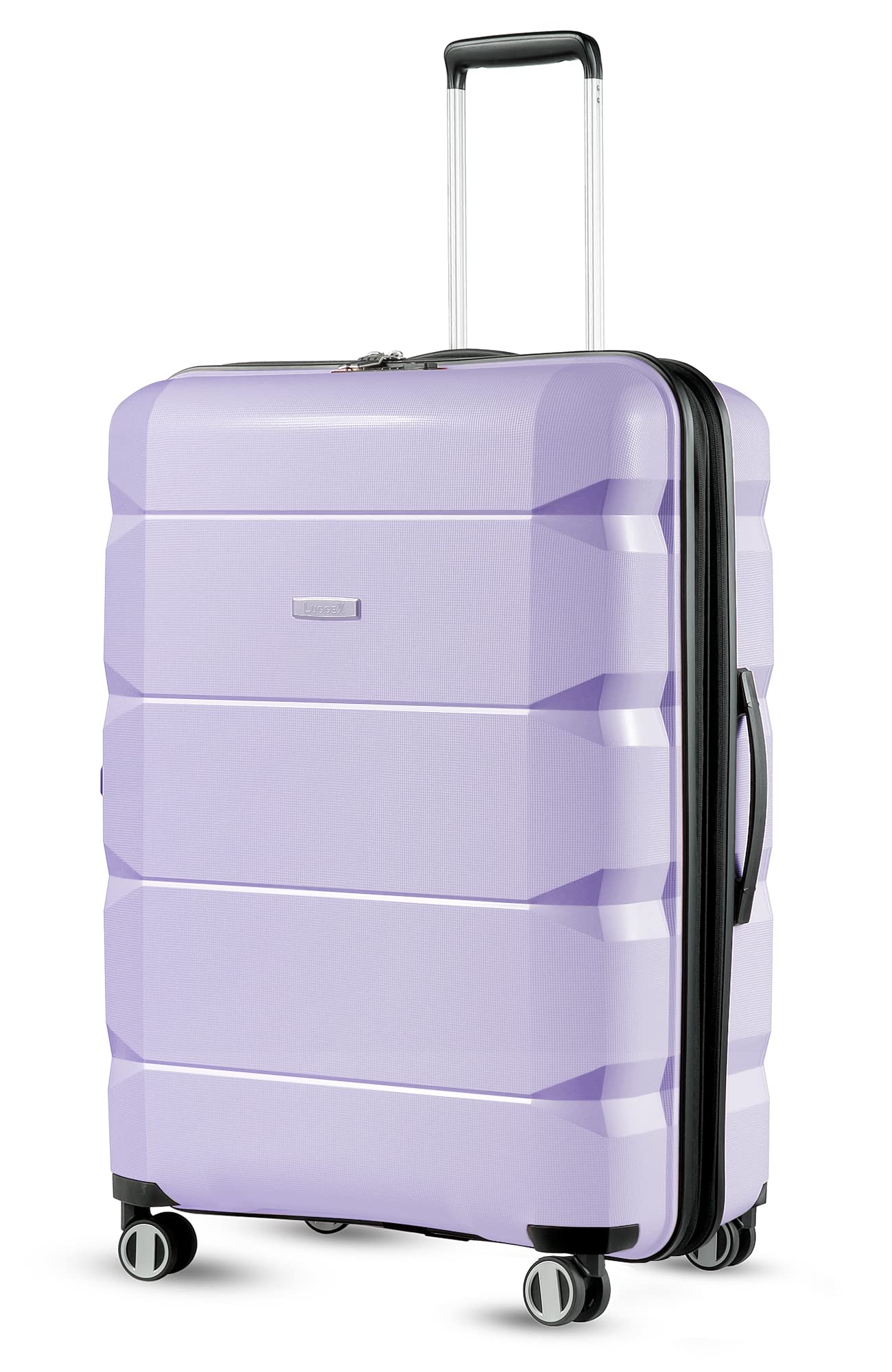 Photo 1 of LUGGEX Purple 28 Inch Luggage with Spinner Wheels, PP Lightweight Suitcase for Travel, Expandable Violet 28