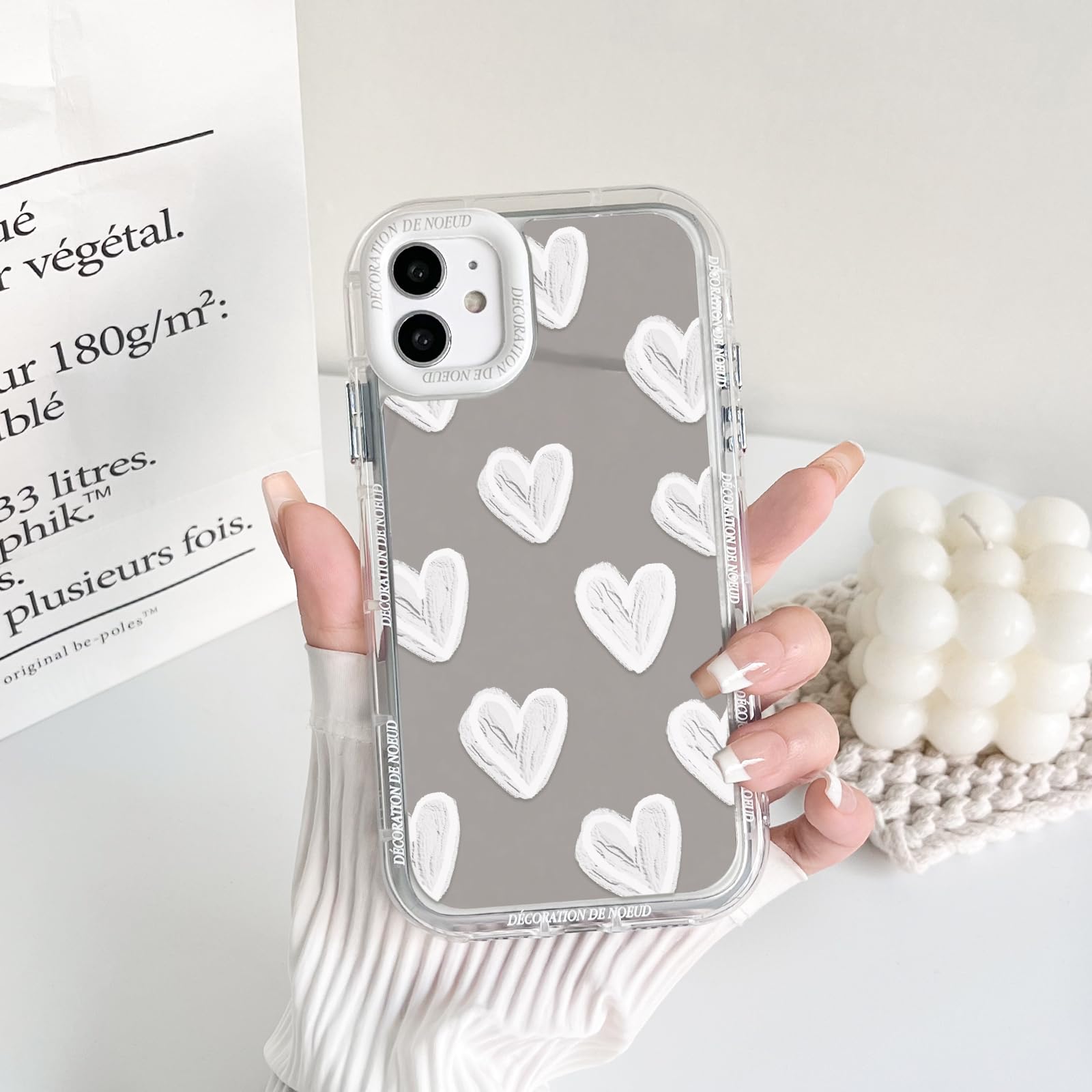 NITITOP Compatibile con iPhone 13, grazioso design con foglia