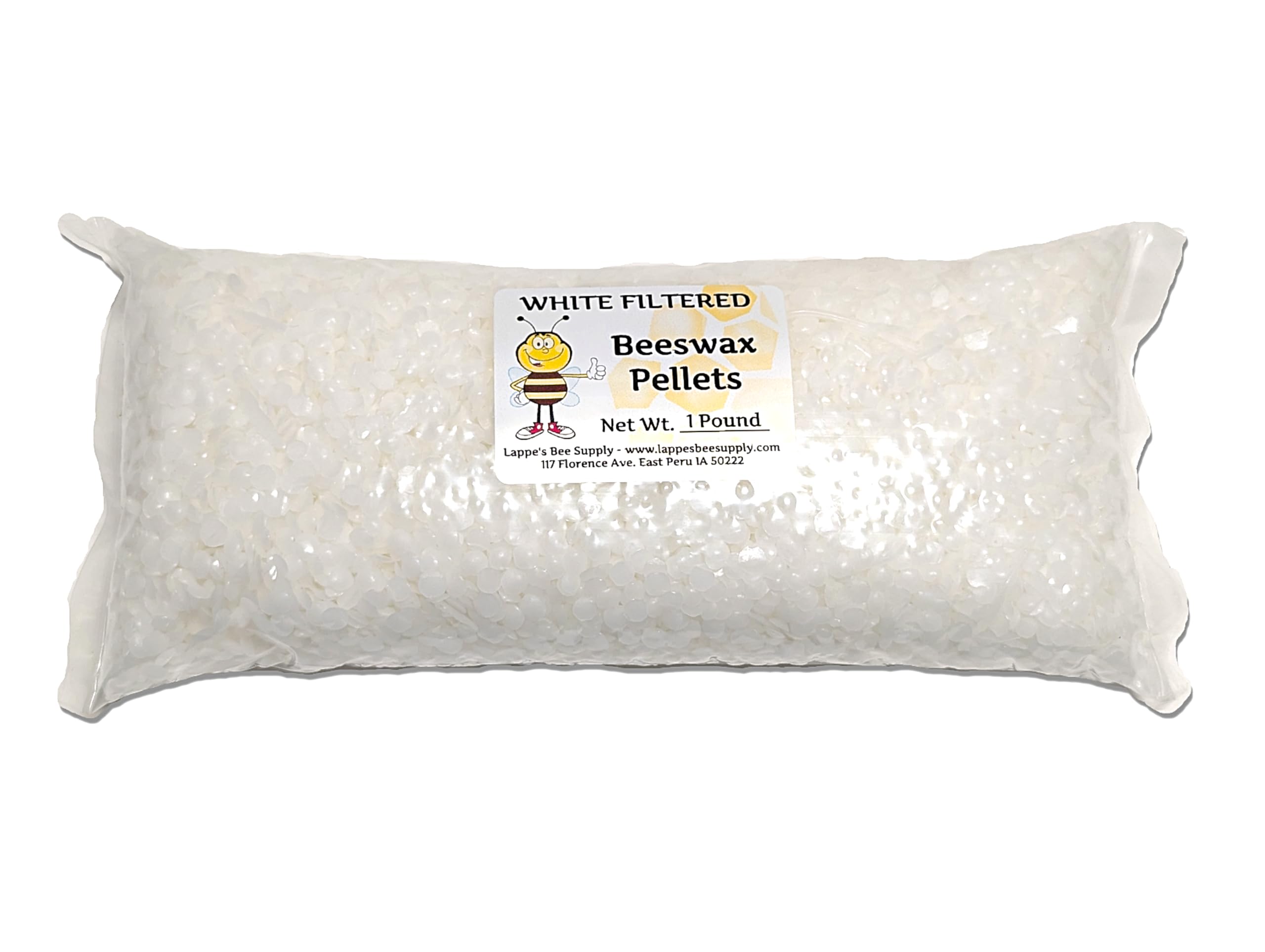 Lappe's Bee Supply - White Filtered Beeswax - 1 lb. Pellets