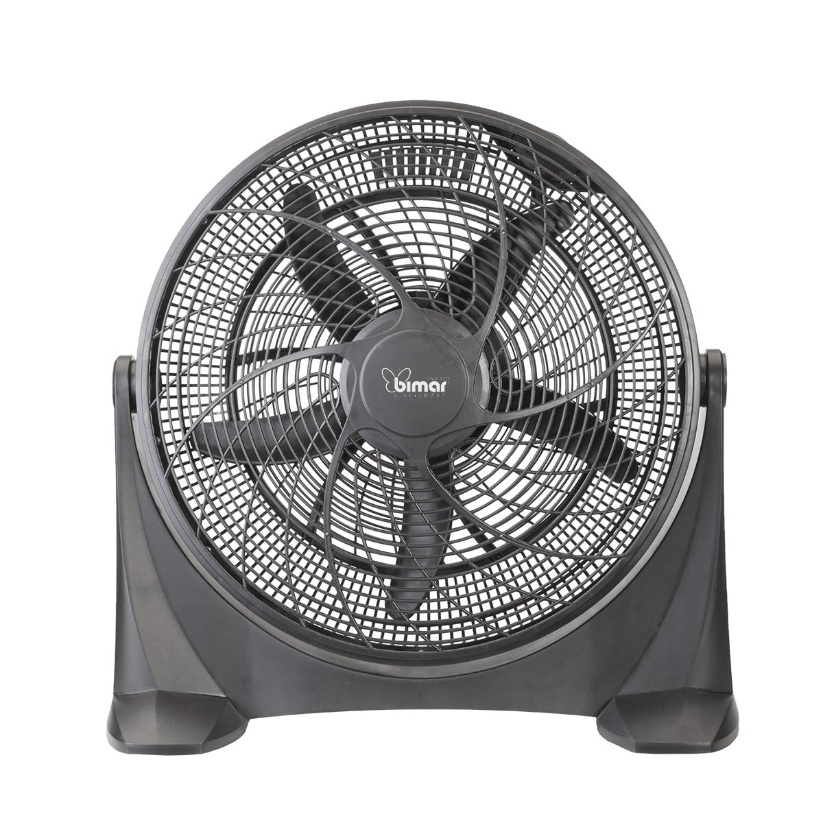 bimar VB50 Ventilatore da Pavimento 50cm Air Circulator con Regolazione Intensità e Direzione Aria. Ventilatore da Terra 3 Velocità, Inclinazione Regolabile, Elica Ø 45 cm con 5 Pale - 100W