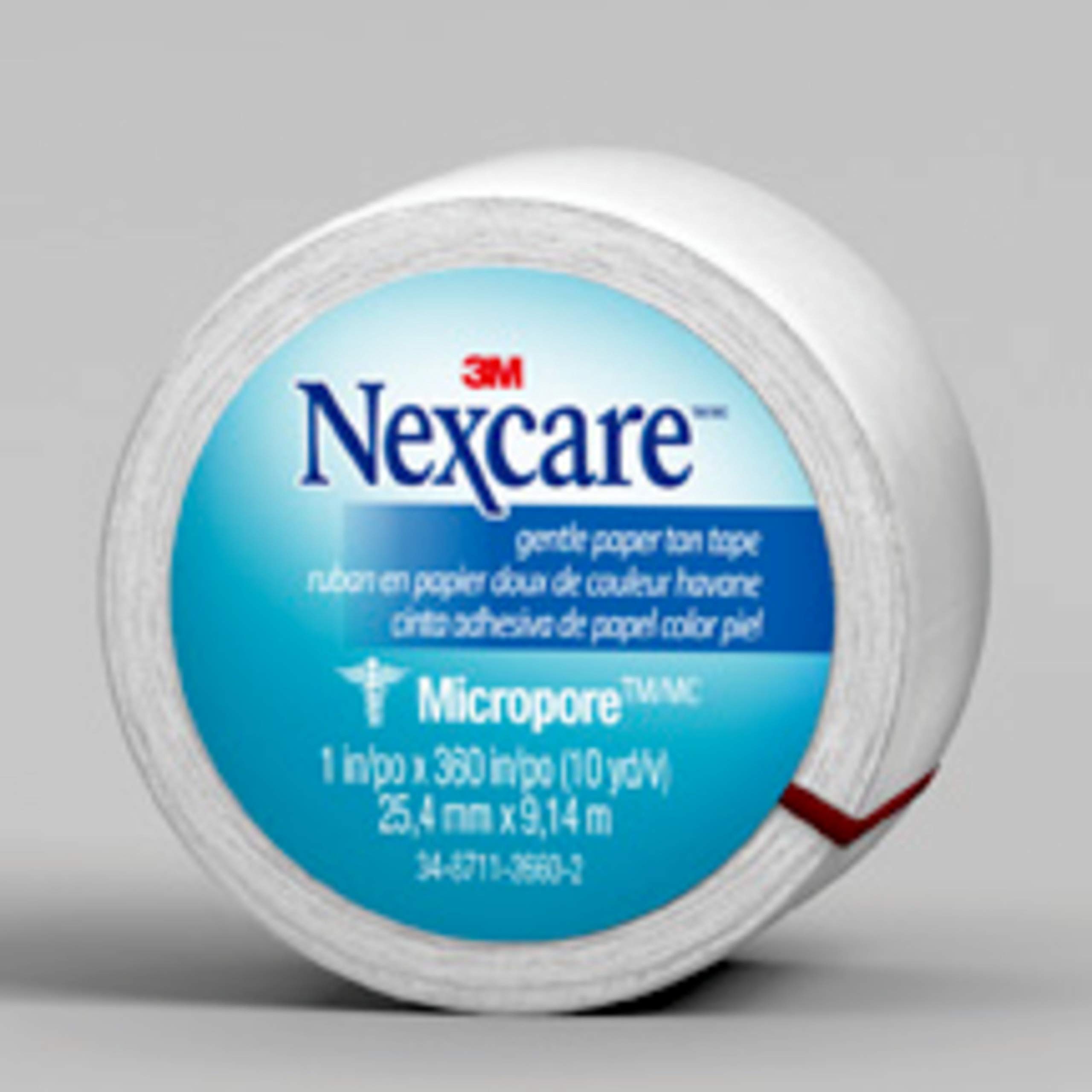 NexcareMicropore Gentle Paper Tape, From the 1 Leader in U.S. Hospital Tapes, 1 Inch X 10 Yards, 9 Rolls