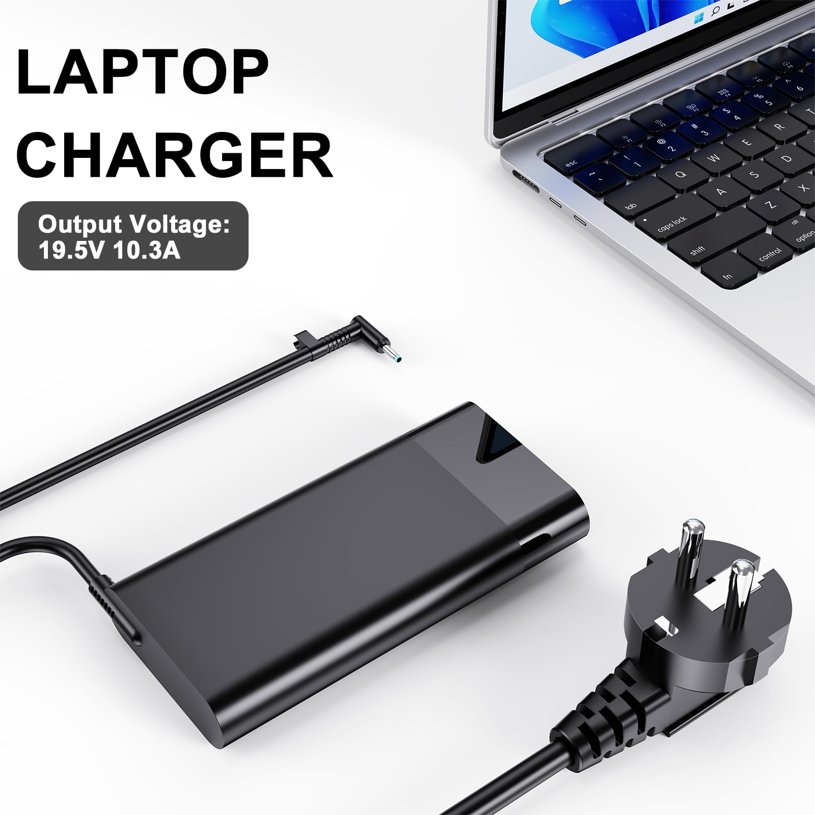 200W Ładowarka Kompatybilny z HP Omen Gaming 15 17 Victus Gaming 15 16 Pavilion 15 17 ZBook 17 G5 serii Fury 16 G11 17 G7 G8 Create Studio Envy 15 2020 TPN-DA10 L00818-850 L00895-003 zasilacz adapter