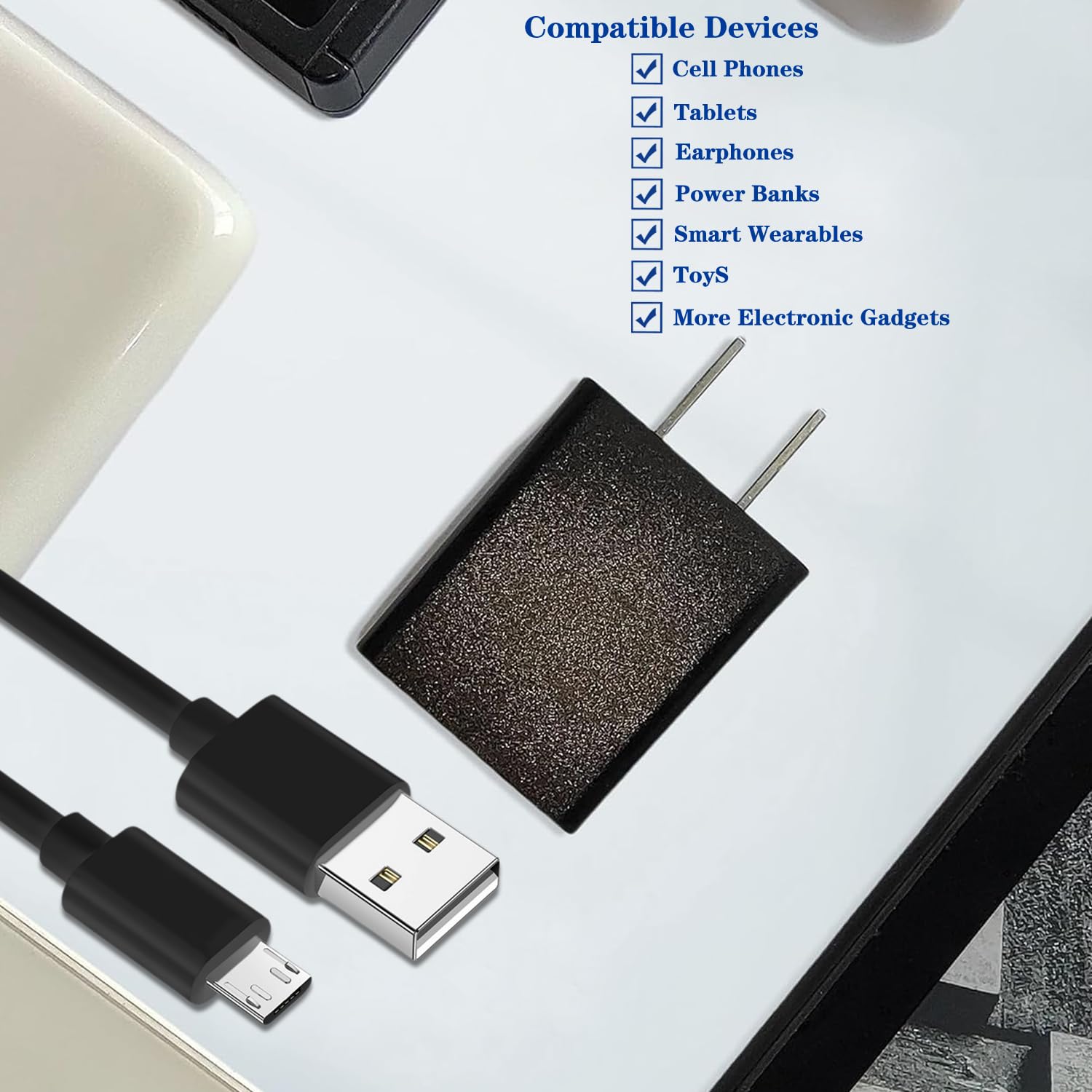 Przewód zasilający 5v 1a 5v-1a adapter micro usb kabel 5v1a ładowarka 5v/1a zasilacz micro usb ładowarka z wtyczką ścienną 5v 1000mA microusb 5 V 1 amp 5 watów do radia/elektrycznej szczoteczki do