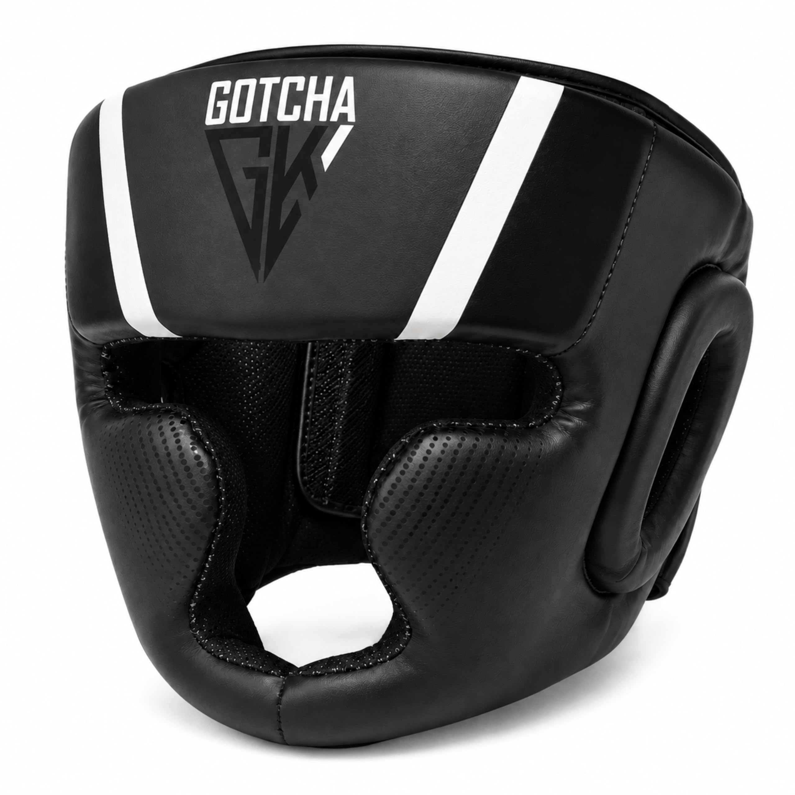 GOTCHAKART Headguard for Boxing (Black, L)