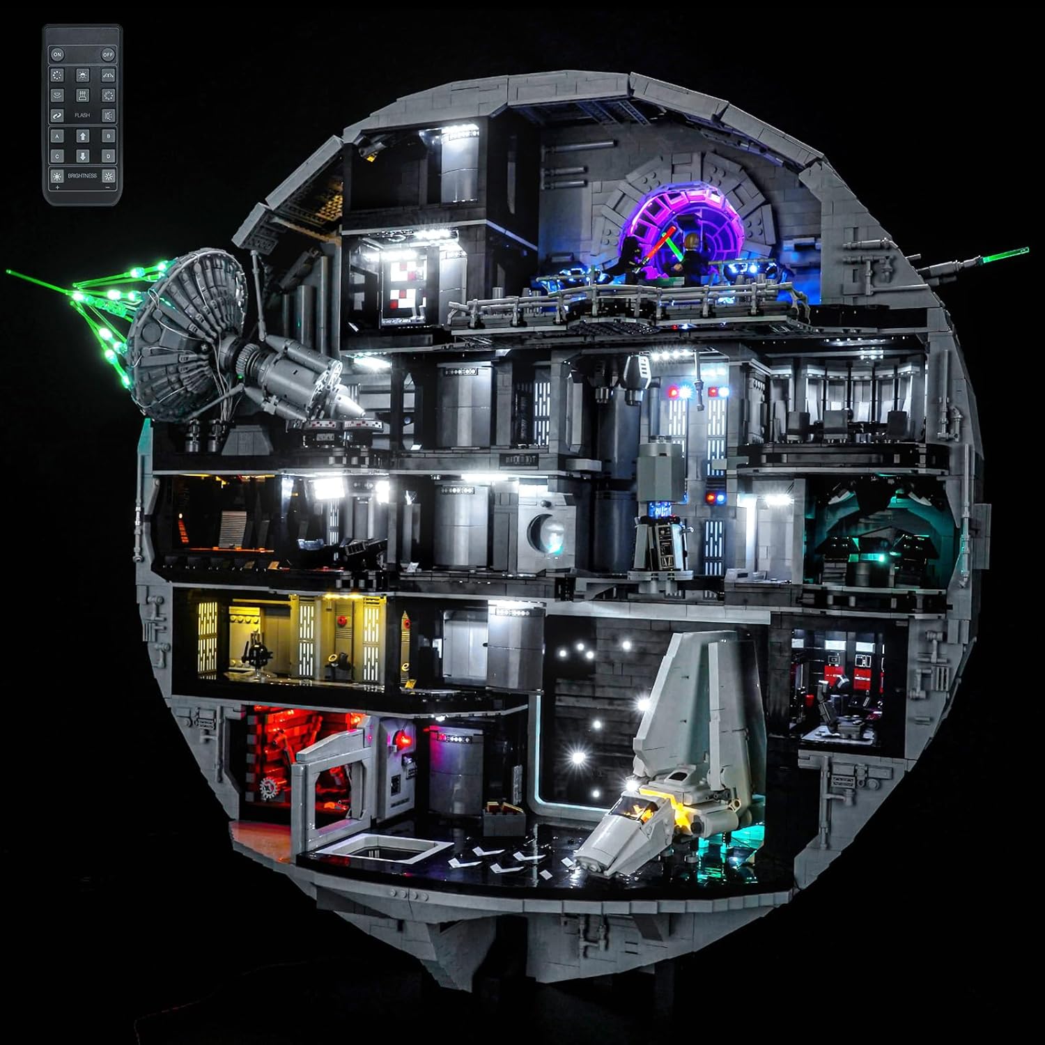 Light kit Compatible with Lego 75419 Death Star - No Model Only Light, LED Lighting Accessories Compatible with Lego 75419 (Standard Version)