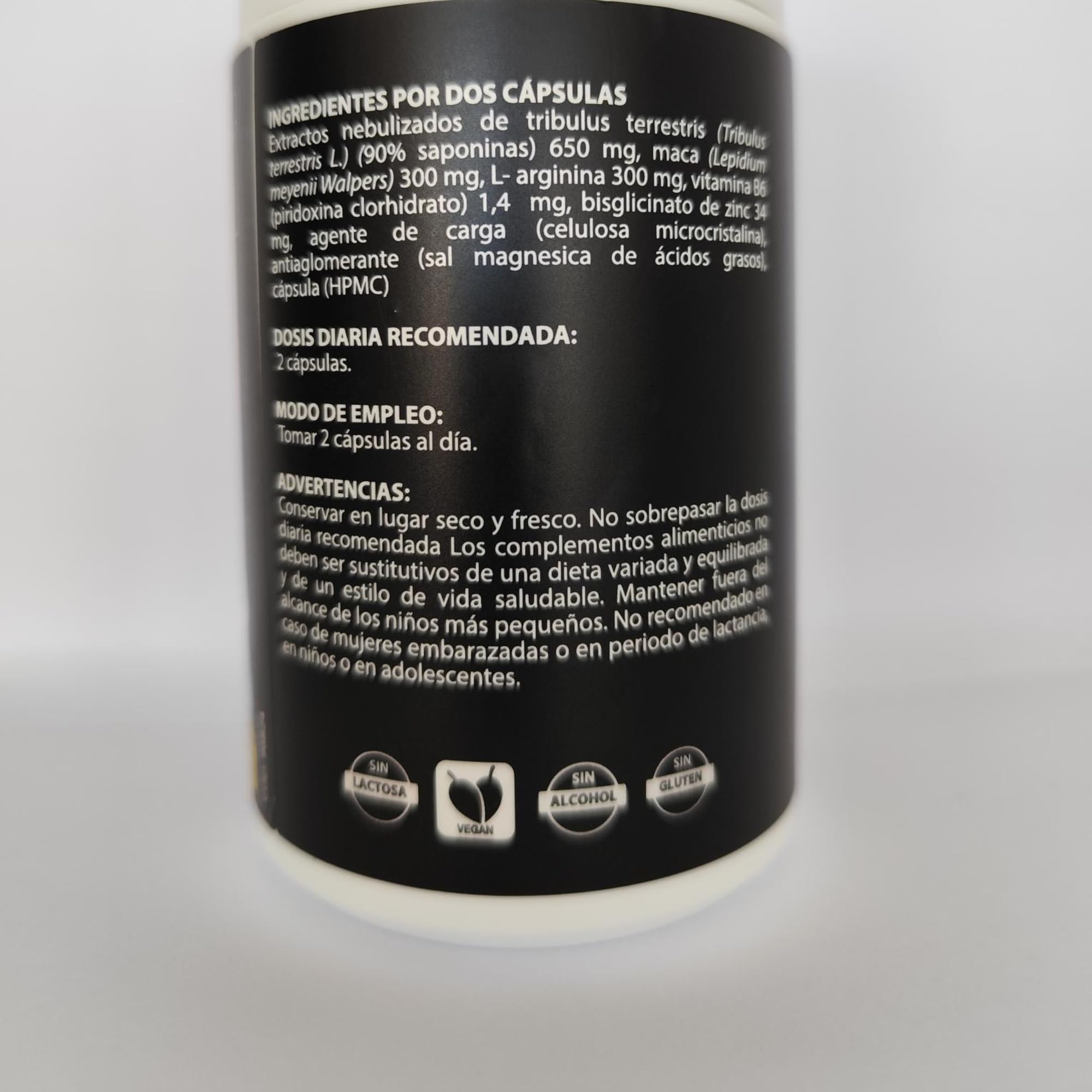 EUROPEA tribulus terrestris 180 Cáp - 90% tribulus maca testosterona - Con maca pura 20:1 Arginina B6 Zinc - Mejora la fuerza y resitencia - FABRICADO EN ESPAÑA