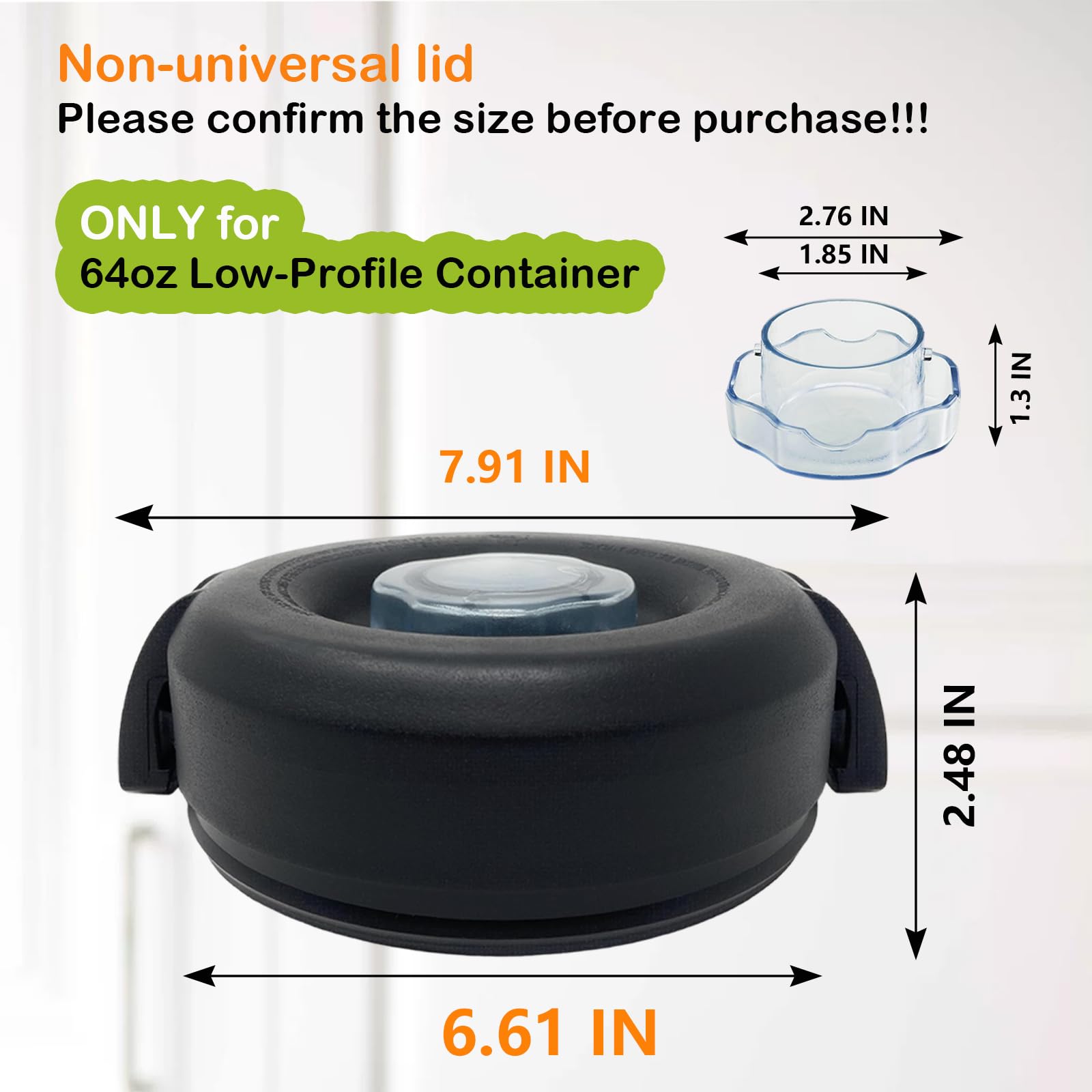 Amazon | vitamix 蓋の交換用、64オンス 薄型コンテナ蓋 750、7500