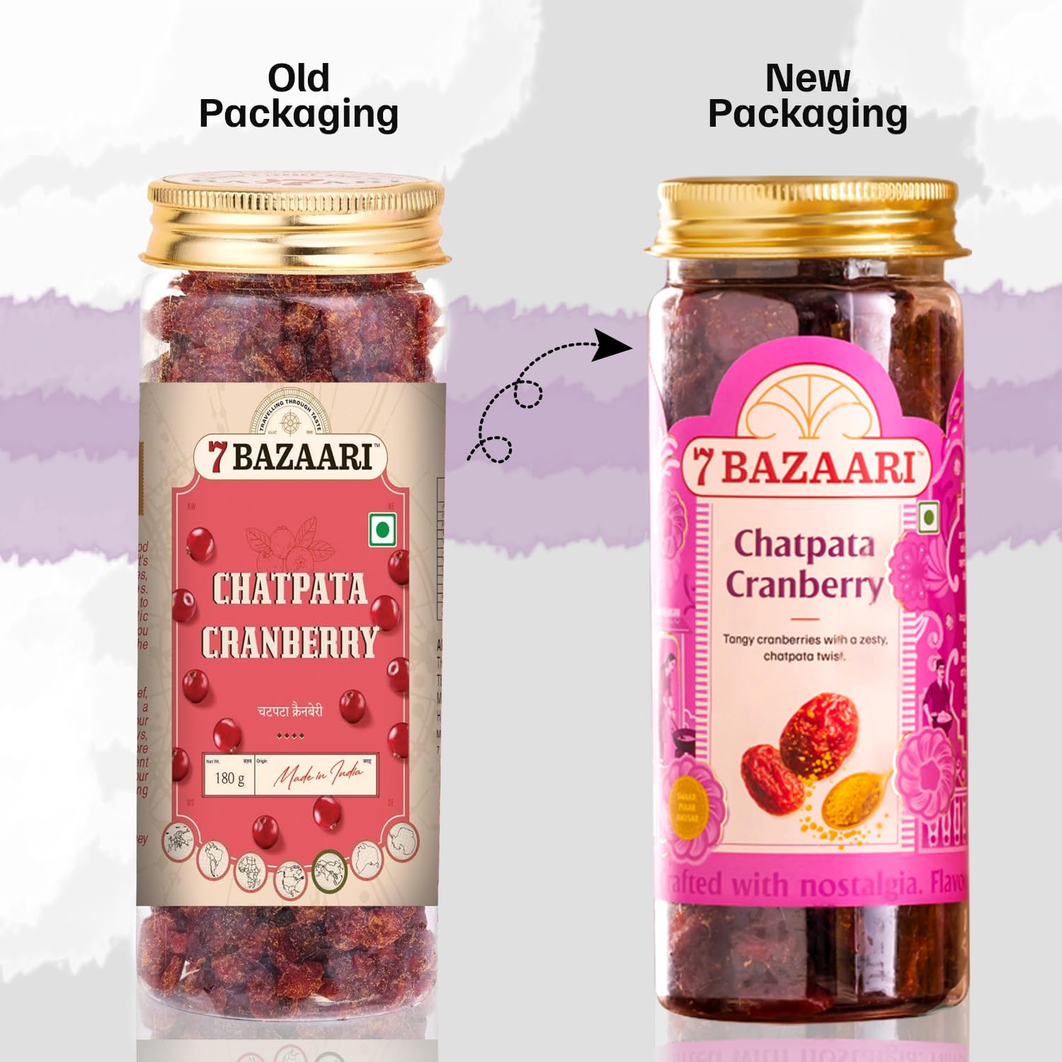 7 BAZAARI Chatpata Cranberry - Premium Spicy & Tangy Dried Cranberries with Chatpata Seasoning, Cumin, Natural Ingredients,High-Fiber, Heart-Friendly Healthy Indian Snack, 180 Gram Pack (Pack of 2) - Image 7 thumbnail