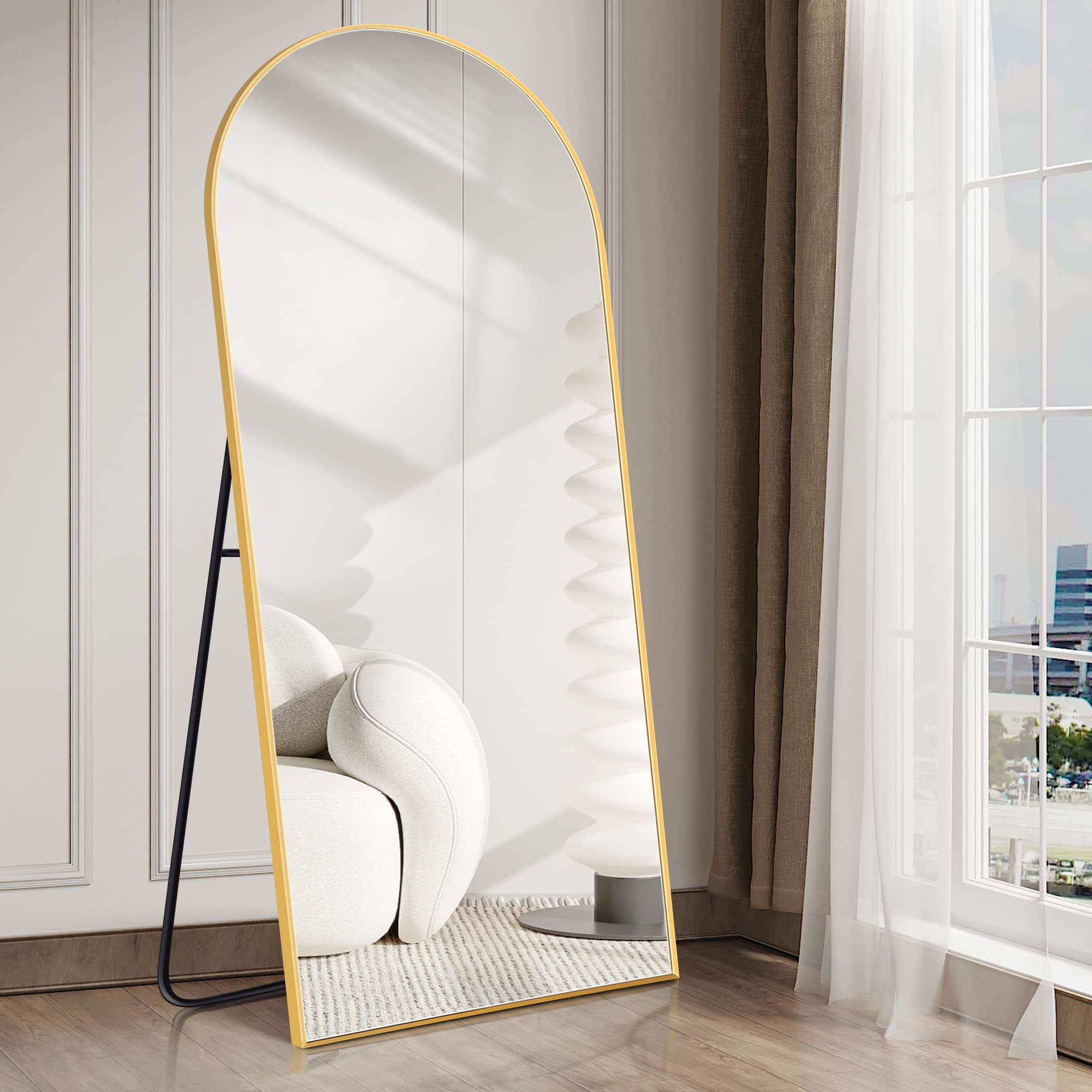 Miroir Pleine Longueur Carré, Psyché Longue Debout Miroir Chambre