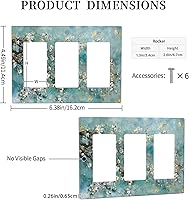 Vista 373 de Vista de ventana, isla tropical, playa, palmeras, cielo soleado, cubierta de interruptor de luz de palanca individual, placa decorativa de pared