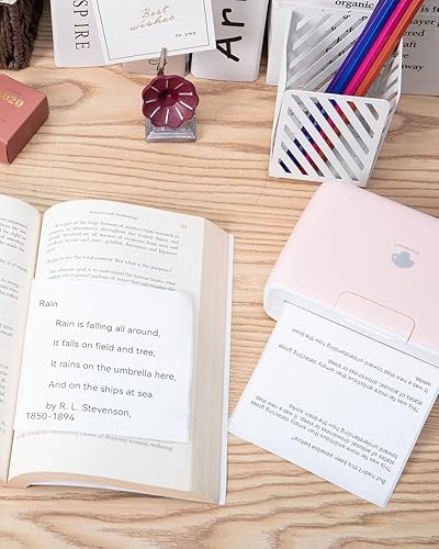 Miniatura 8 de Phomemo Impresora térmica portátil M04S con papel térmico no adhesivo blanco de 4.331 in, 3 rollos